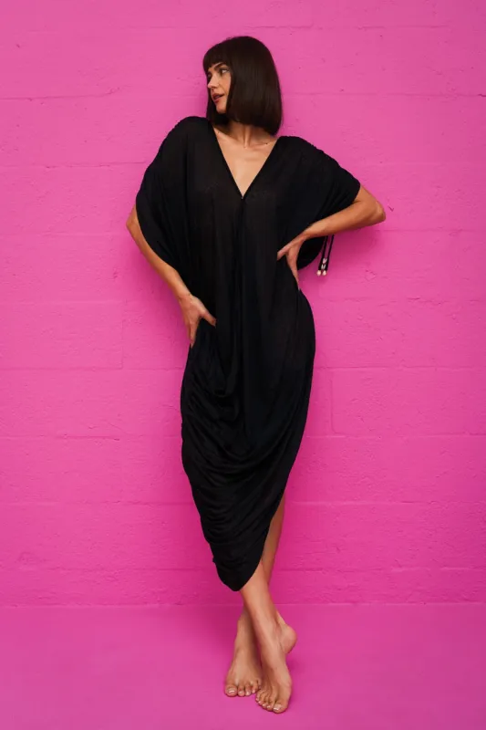 Juno Draped Dress made by Pitusa