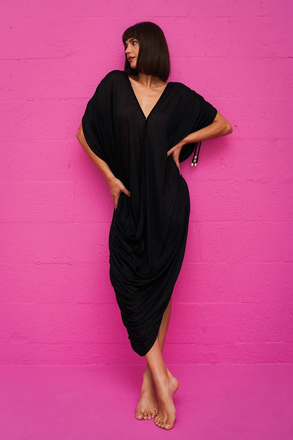 Juno Draped Dress sold by Pitusa