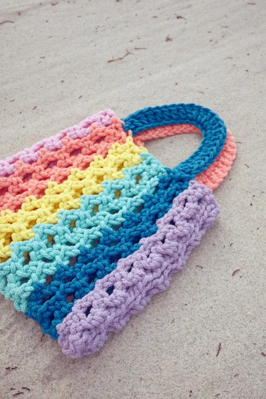 Crochet Square Handbag sold by Pitusa