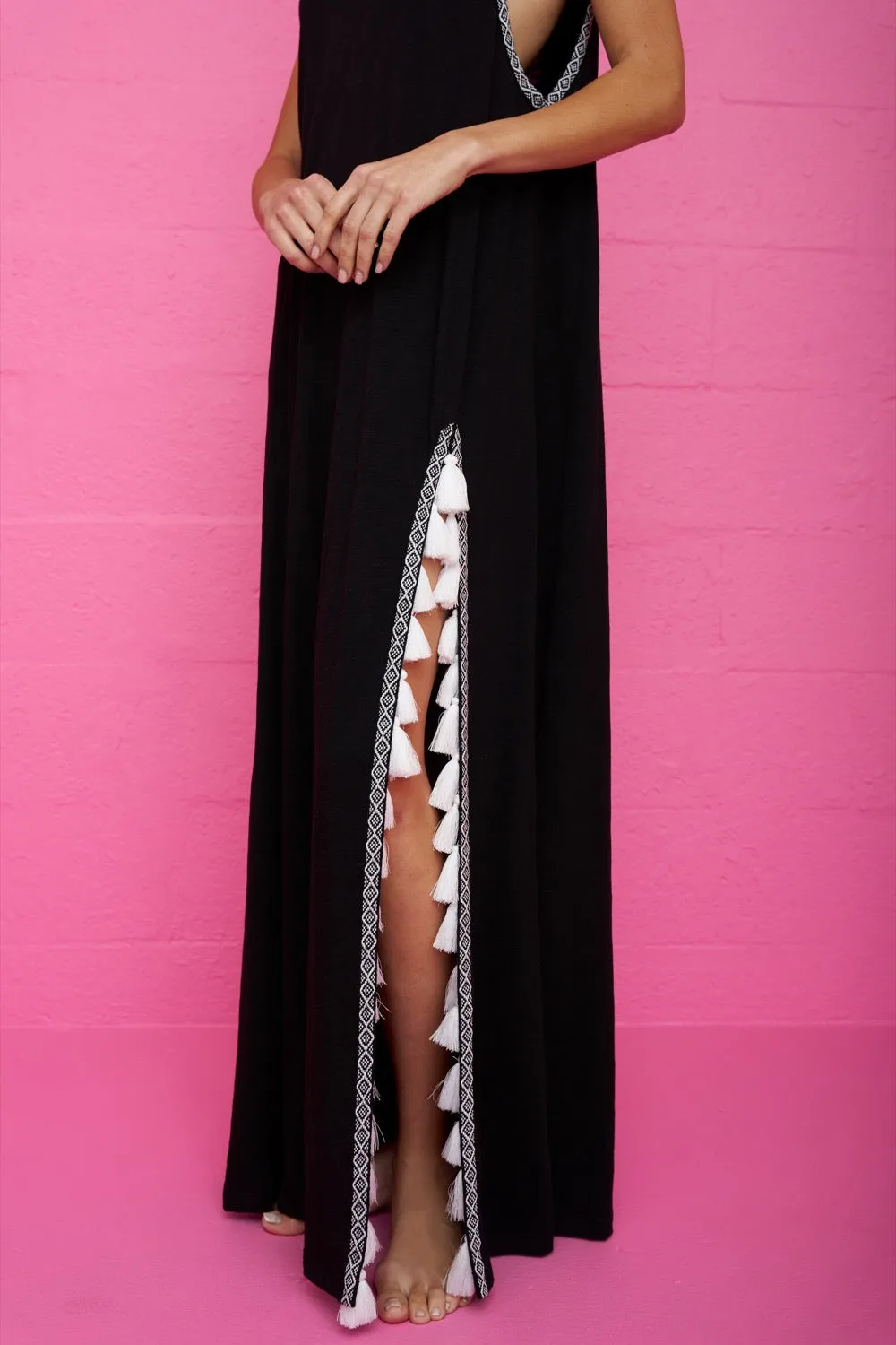 Monochromatic Tassel Slit Dress sold by Pitusa product image thumbnail 4
