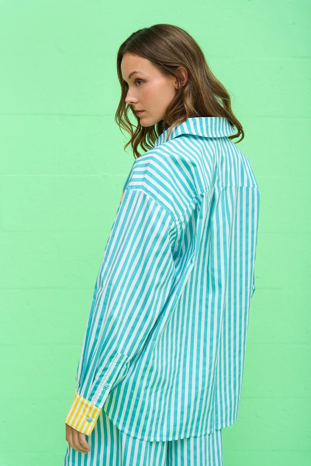 Colorblock Button Down Shirt sold by Pitusa product image thumbnail 5