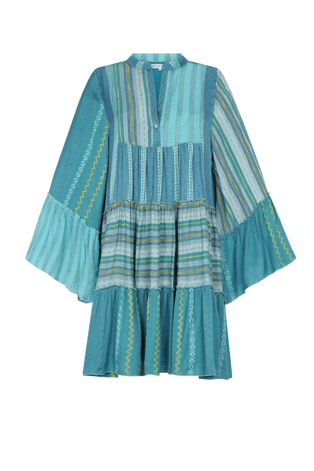 Patchwork Mini Boho Dress sold by Pitusa product image thumbnail 5