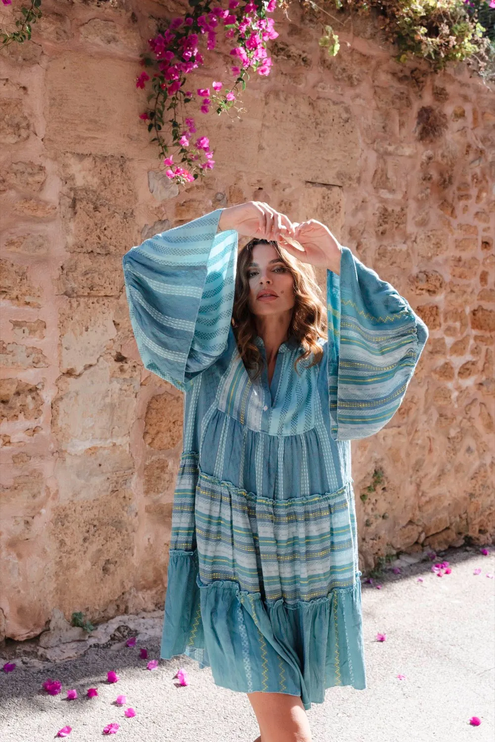 Patchwork Mini Boho Dress sold by Pitusa product image thumbnail 2