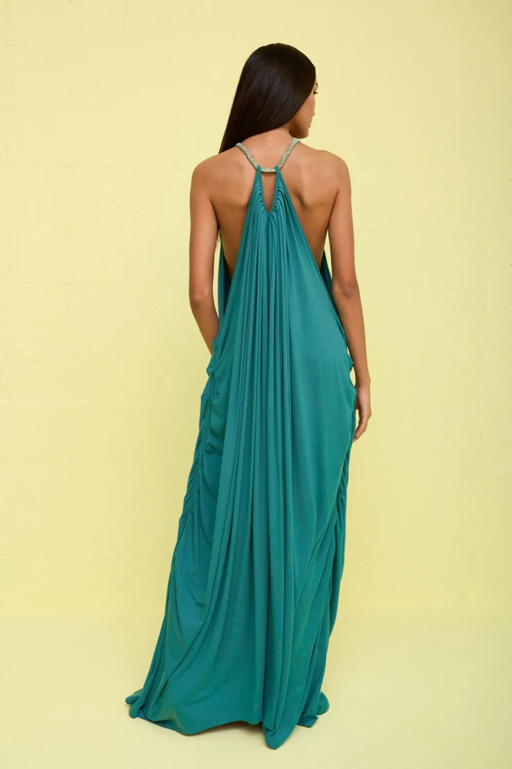 Goddess Draped Halter Maxi sold by Pitusa product image thumbnail 5
