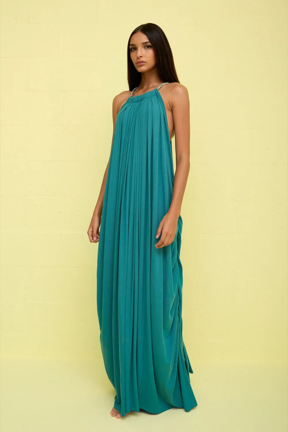 Goddess Draped Halter Maxi sold by Pitusa product image thumbnail 4
