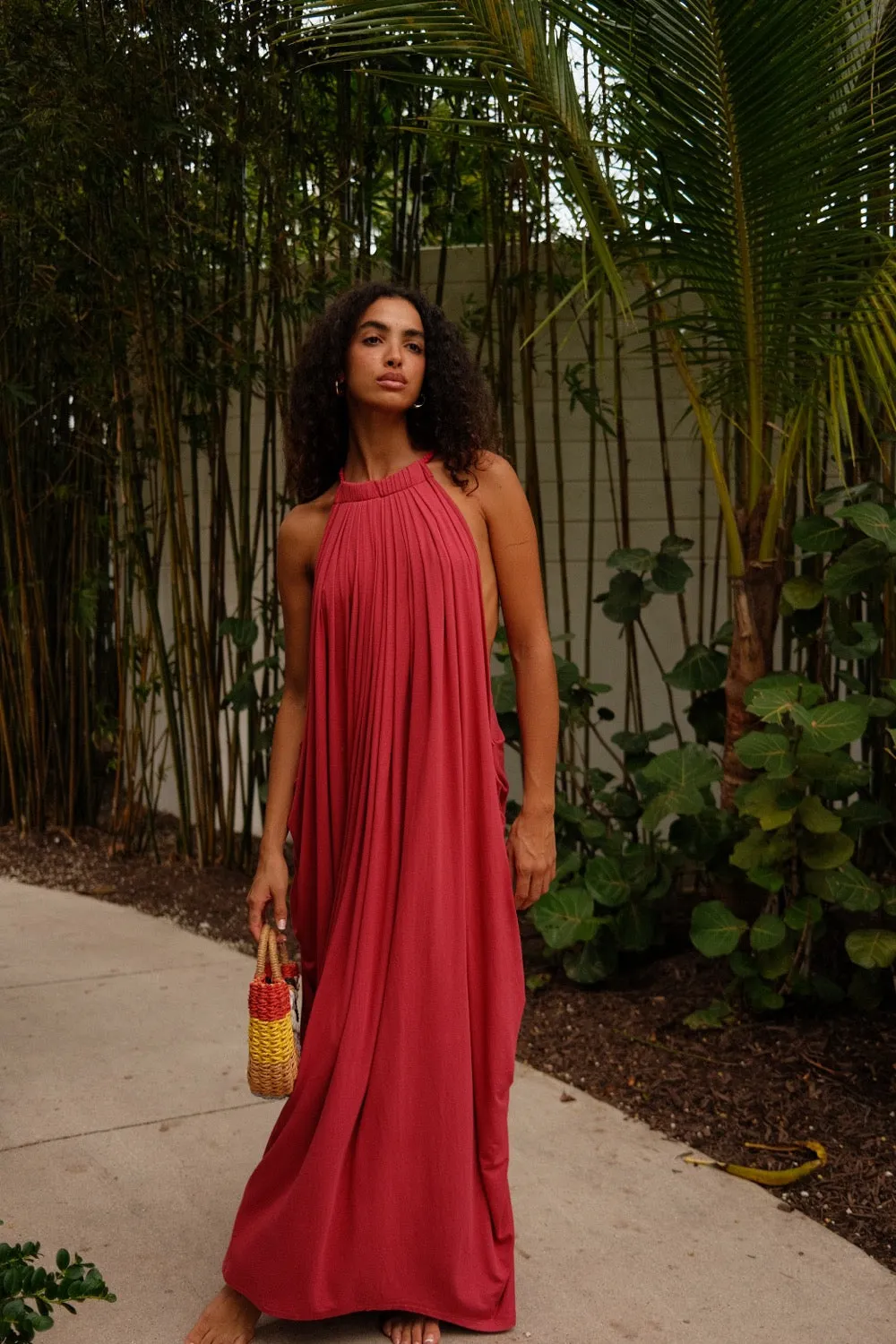 Goddess Draped Halter Maxi sold by Pitusa product image thumbnail 3