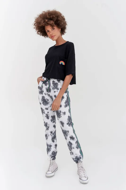 Embroidered Rainbow Crop Top sold by Pitusa