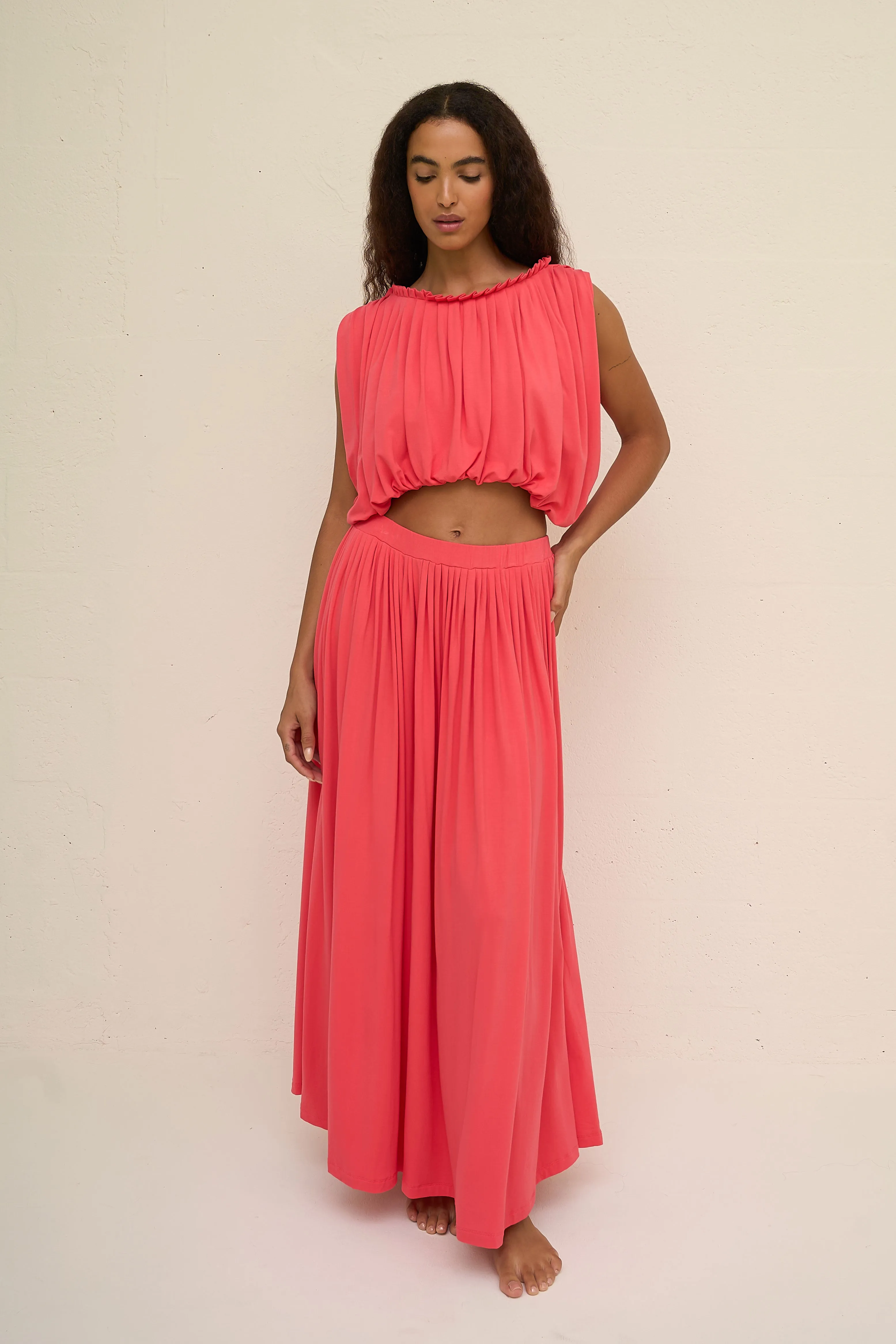 Areia Knit Maxi Skirt sold by Pitusa