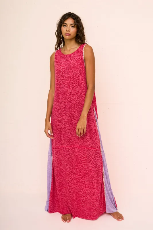 Back Cowl Neck Maxi Dress made by Pitusa