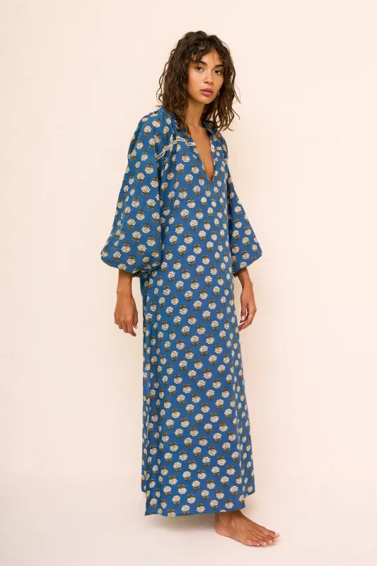 Block Print Boho Maxi Dress made by Pitusa