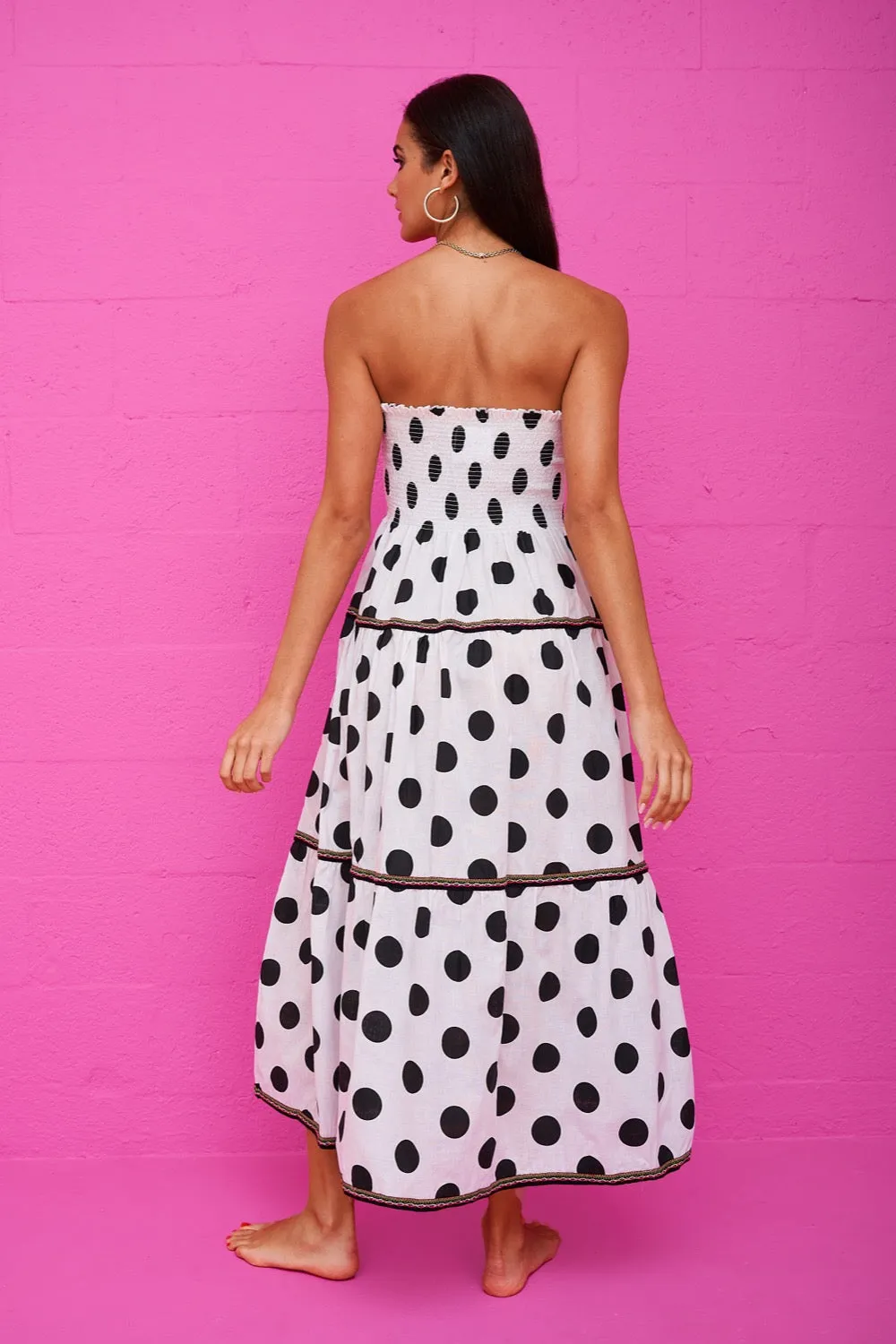 Polka Dot Strapless Dress sold by Pitusa product image thumbnail 4