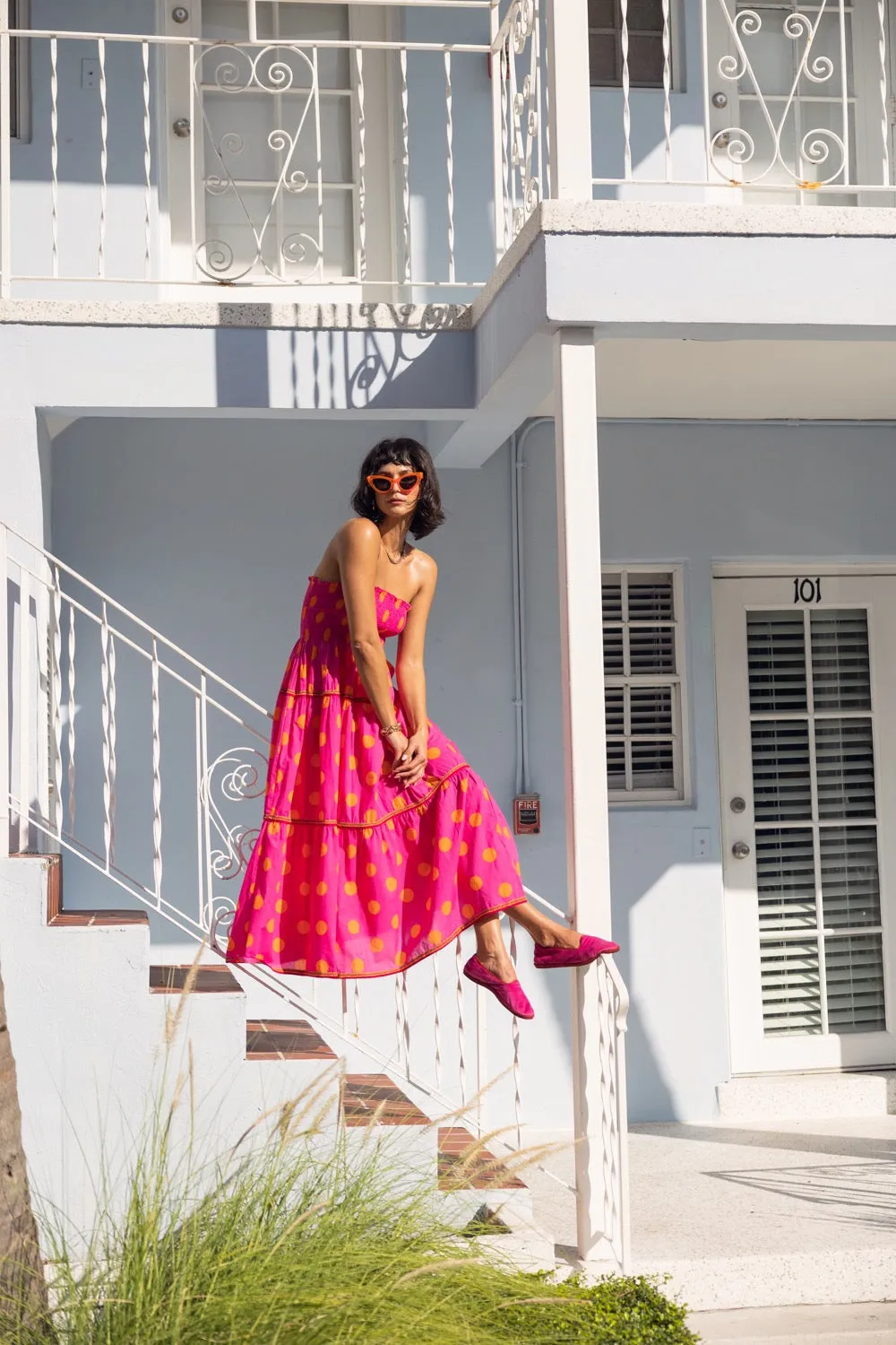 Polka Dot Strapless Dress sold by Pitusa product image thumbnail 2