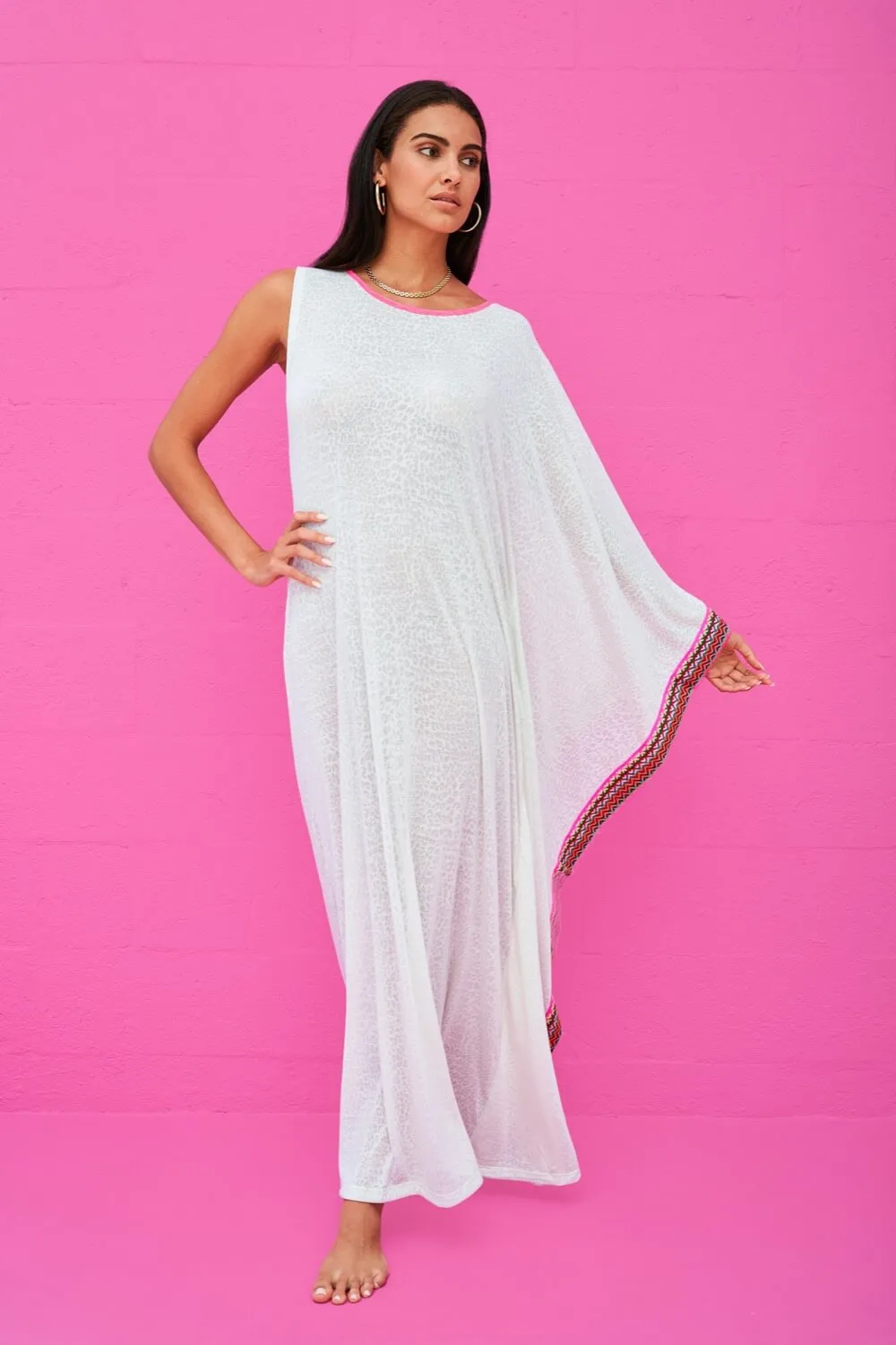 Waterfall Sleeve Dress sold by Pitusa