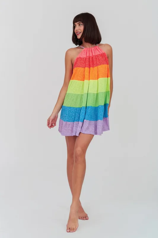 Popsicle Halter Mini Dress sold by Pitusa
