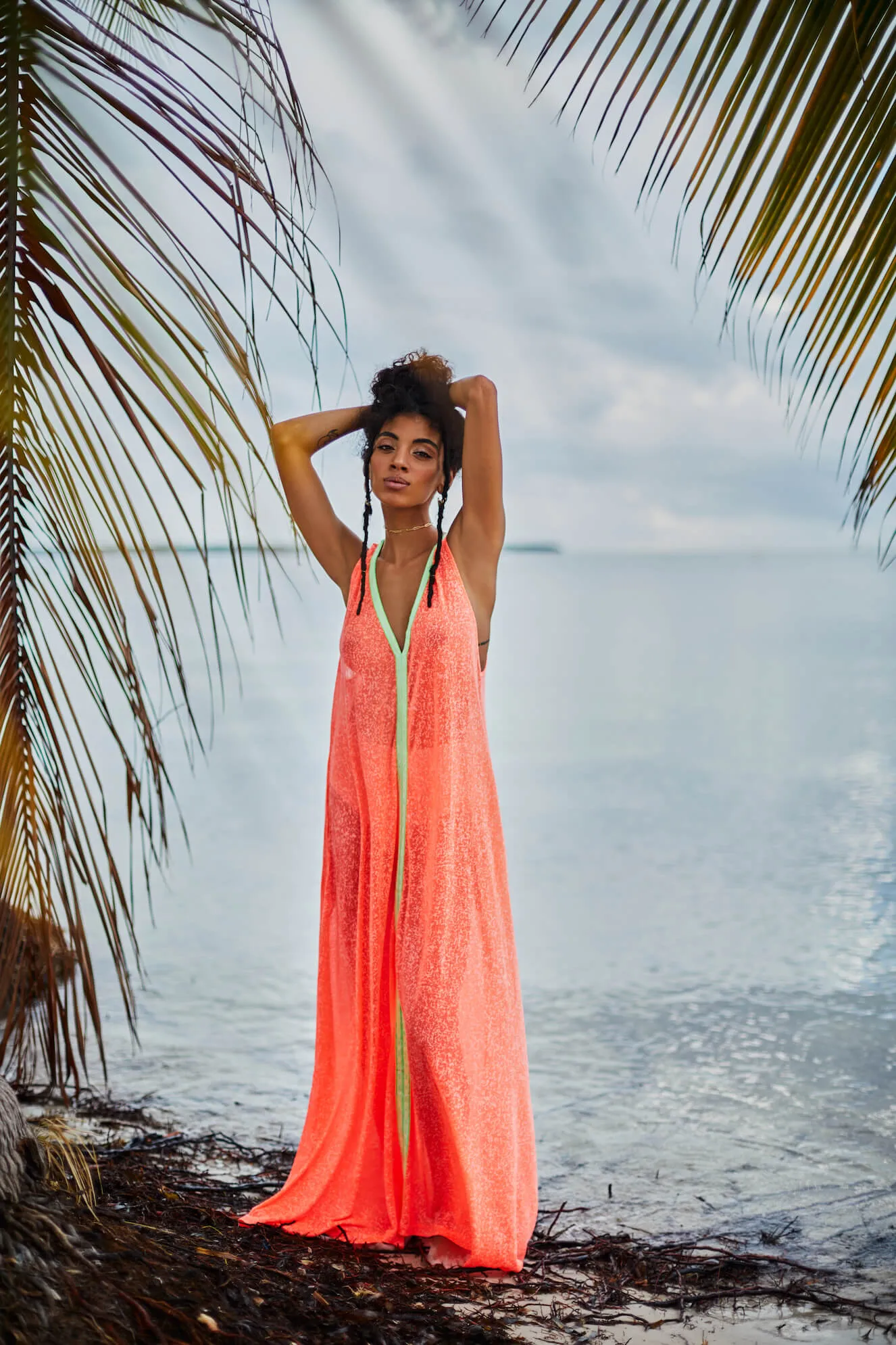 V-Neck Flare Maxi sold by Pitusa product image thumbnail 2