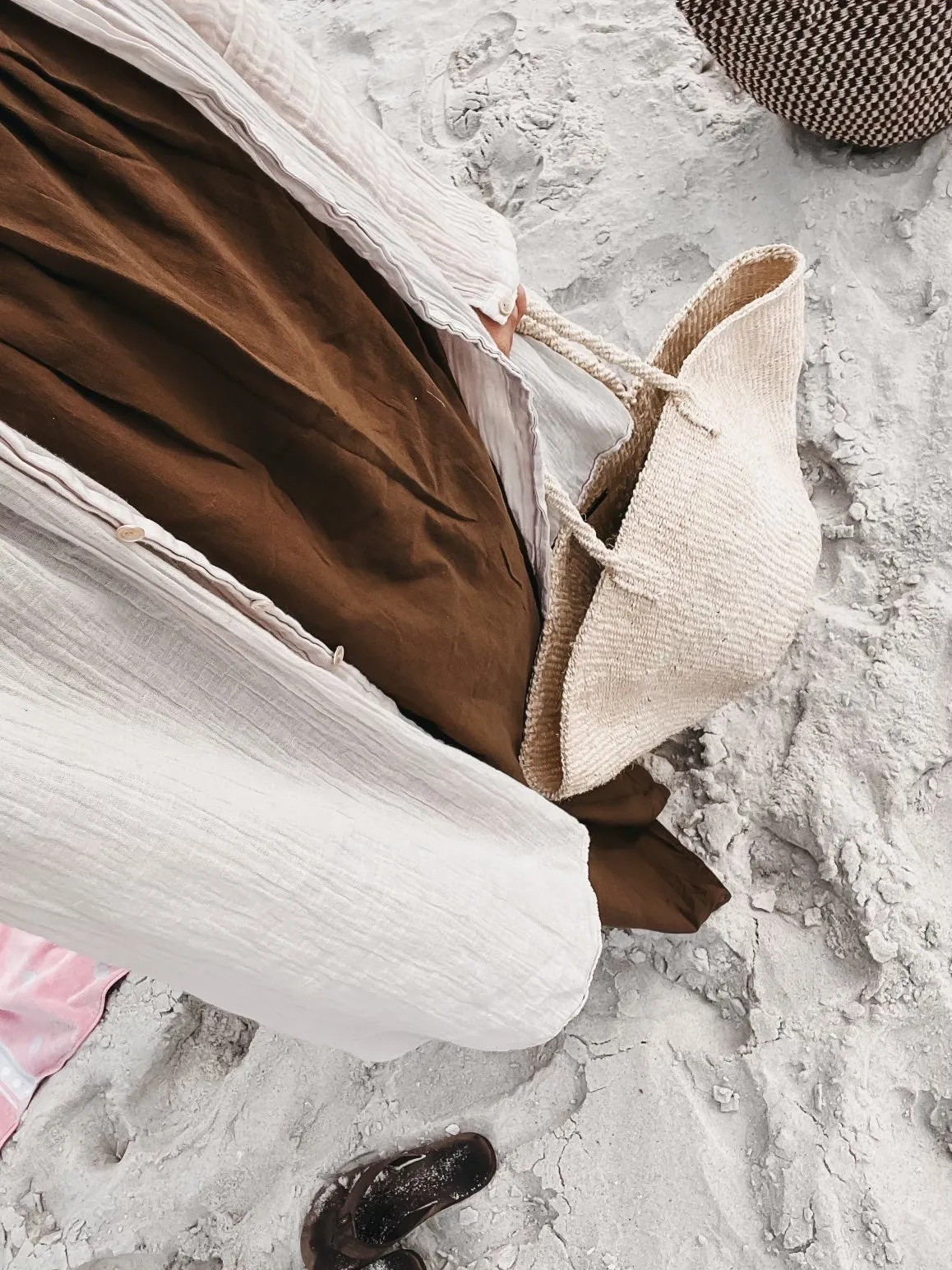 Sisal Market Tote, Ivory sold by Abby Alley product image thumbnail 4