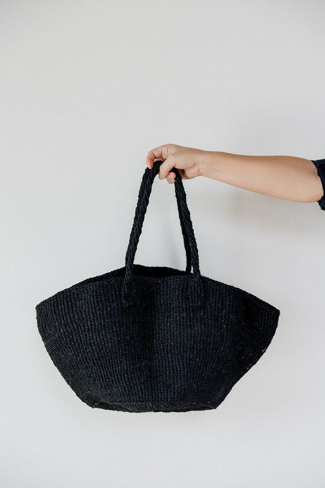 Sisal Market Tote, Black sold by Abby Alley product image thumbnail 5