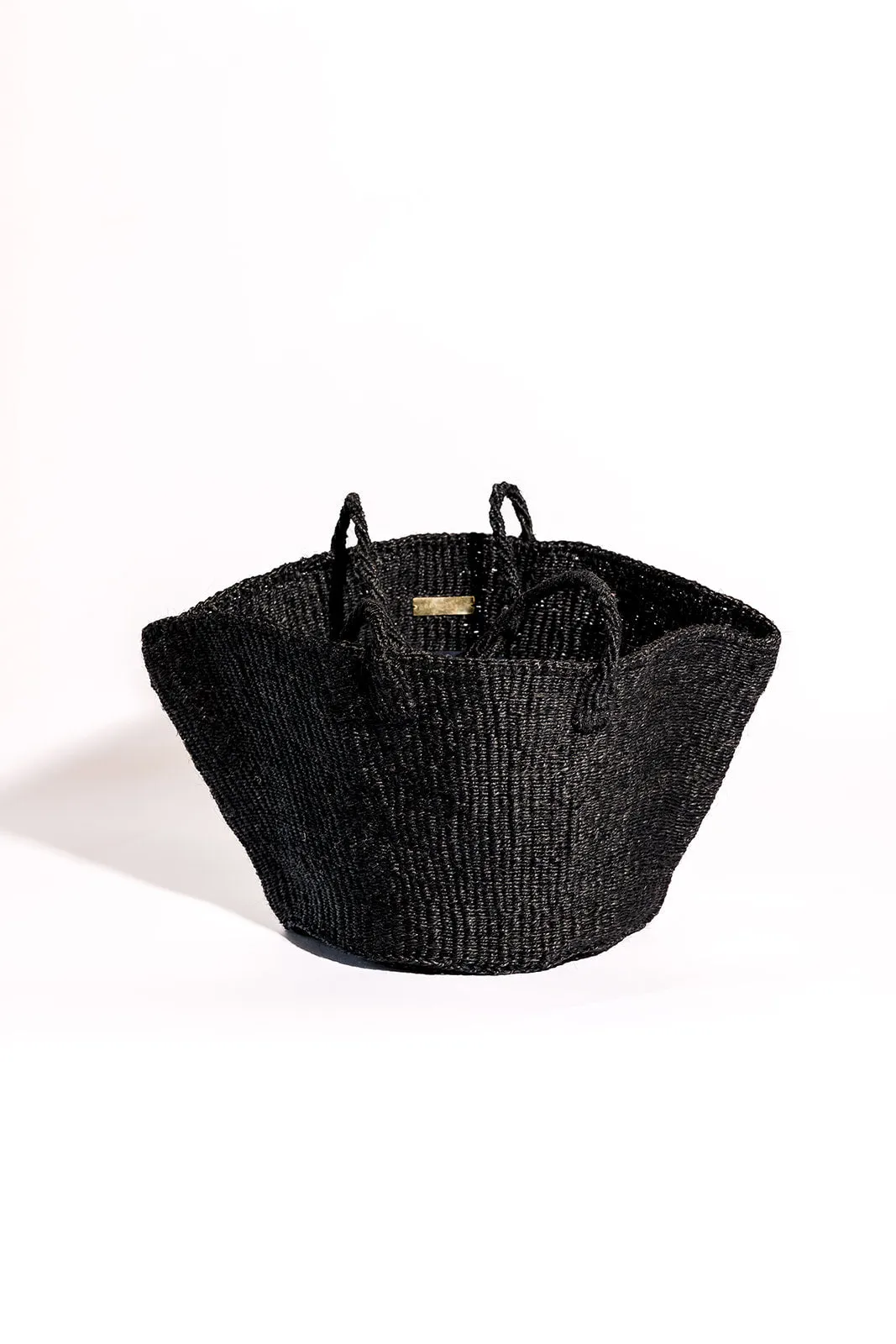 Sisal Market Tote, Black sold by Abby Alley product image thumbnail 2