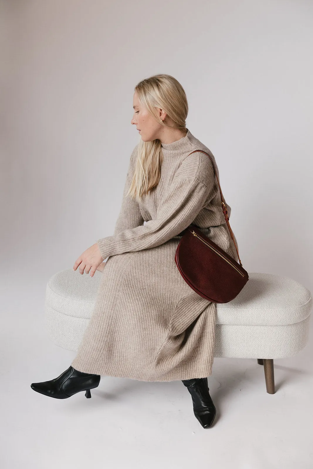 The Big Sling Bag, Bordeaux sold by Abby Alley product image thumbnail 4