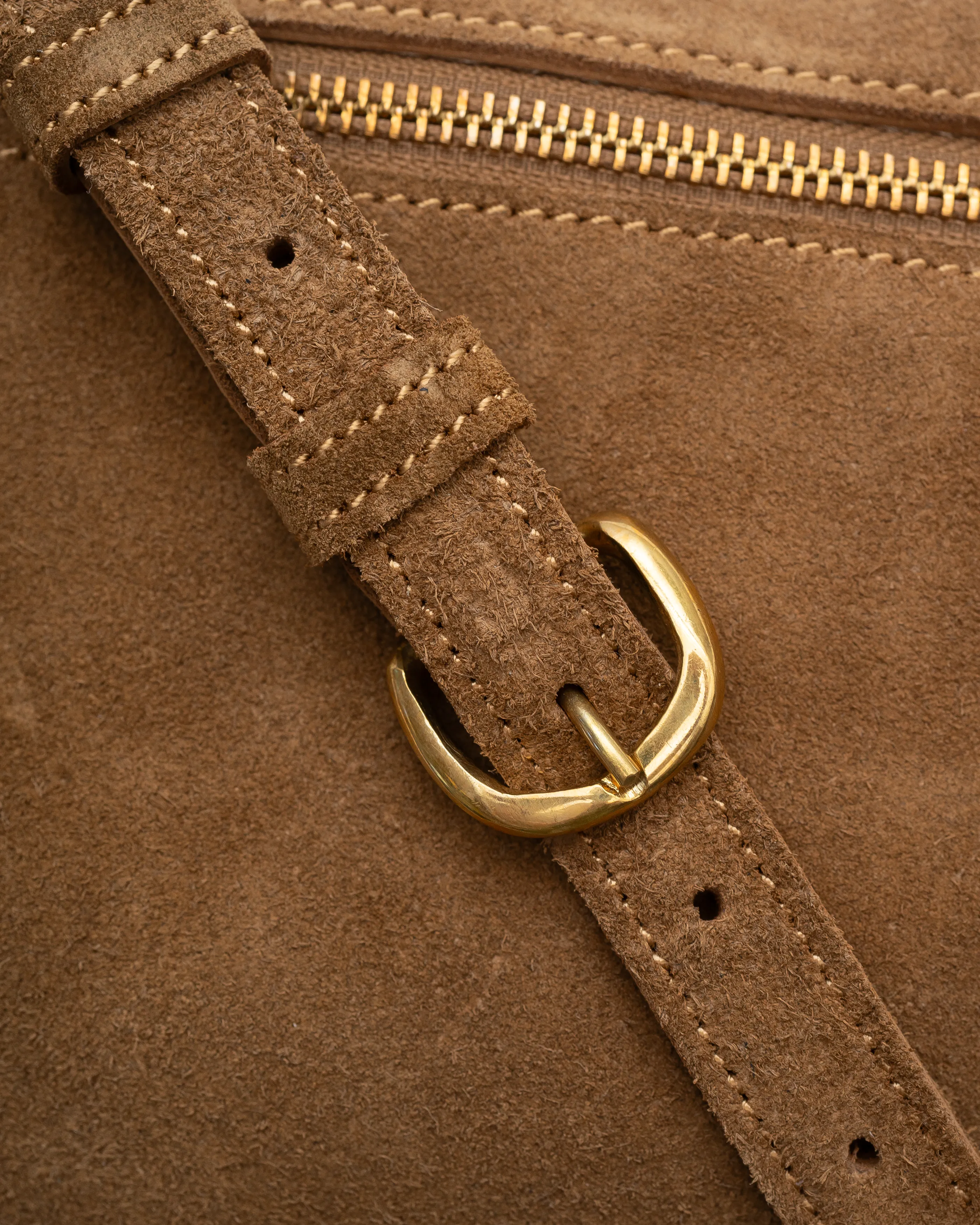 Sling Bag, Caramel Suede sold by Abby Alley product image thumbnail 5
