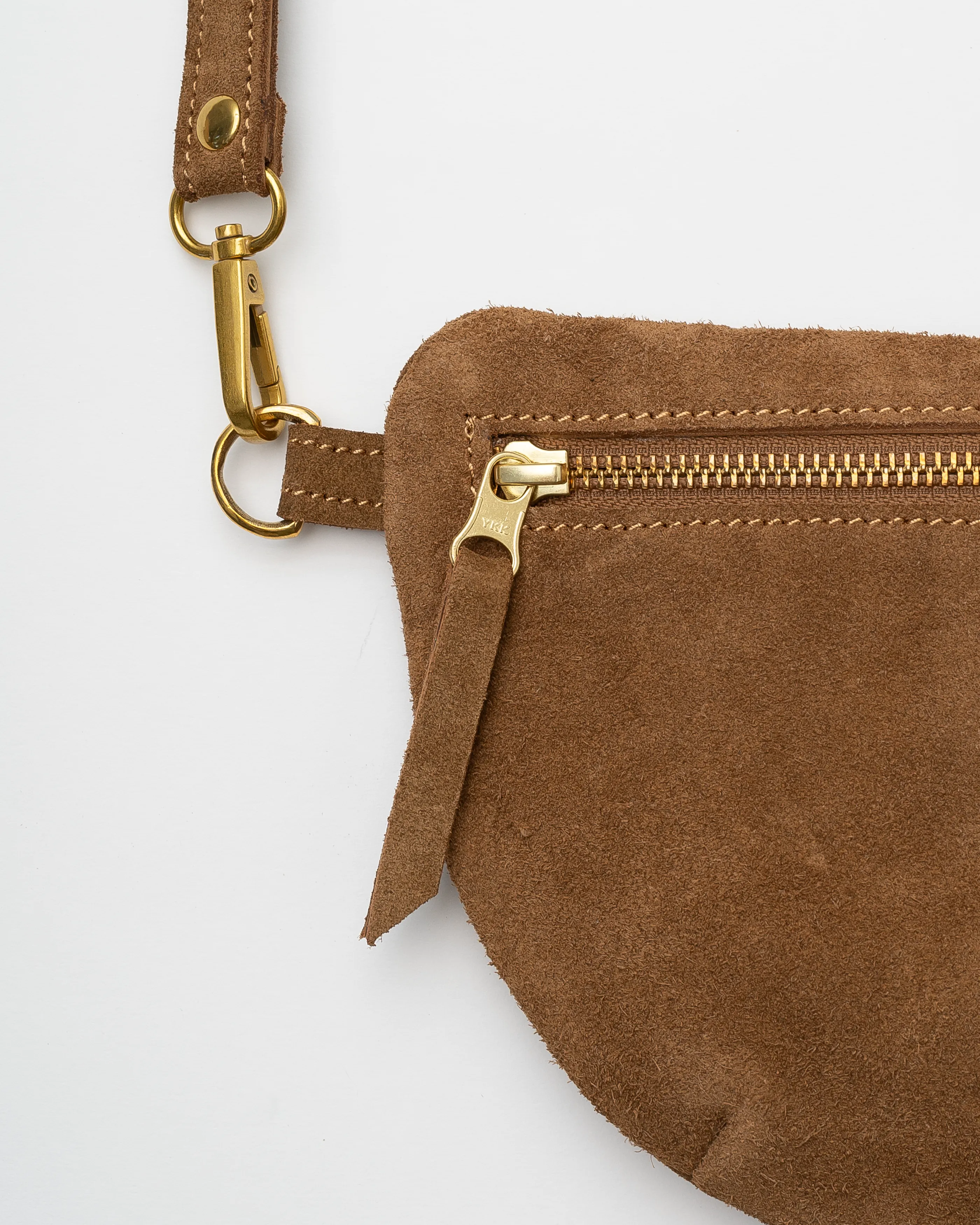 Sling Bag, Caramel Suede sold by Abby Alley product image thumbnail 3