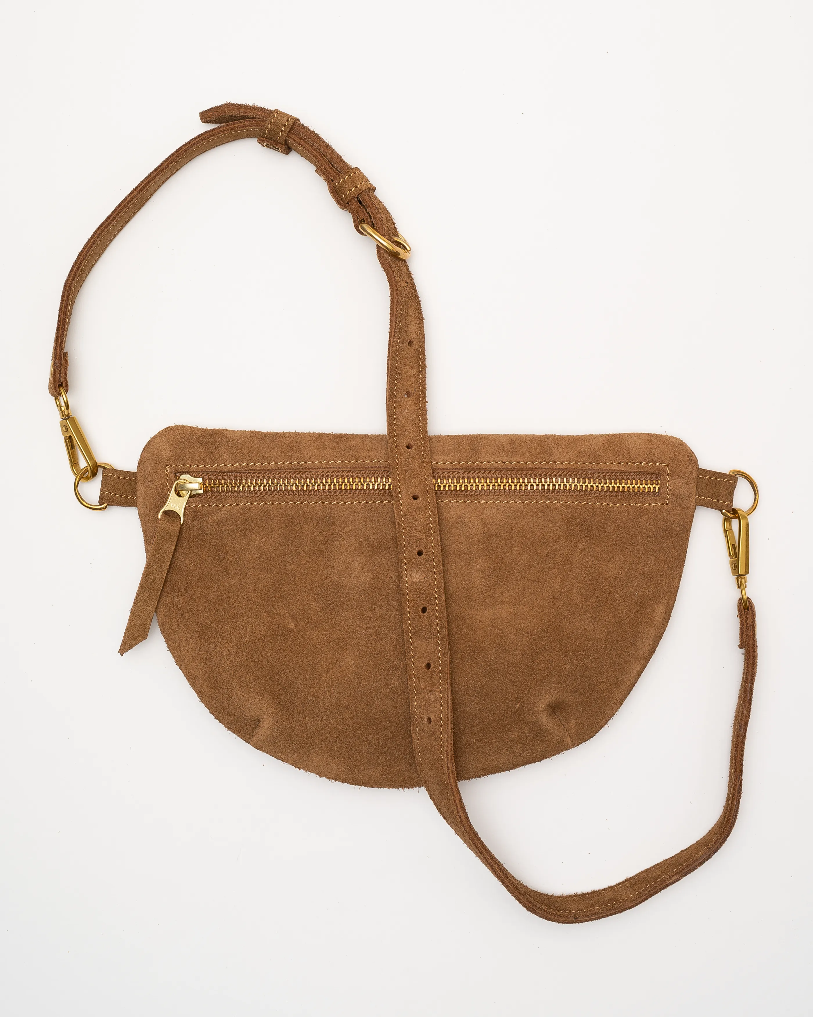 Sling Bag, Caramel Suede sold by Abby Alley product image thumbnail 2