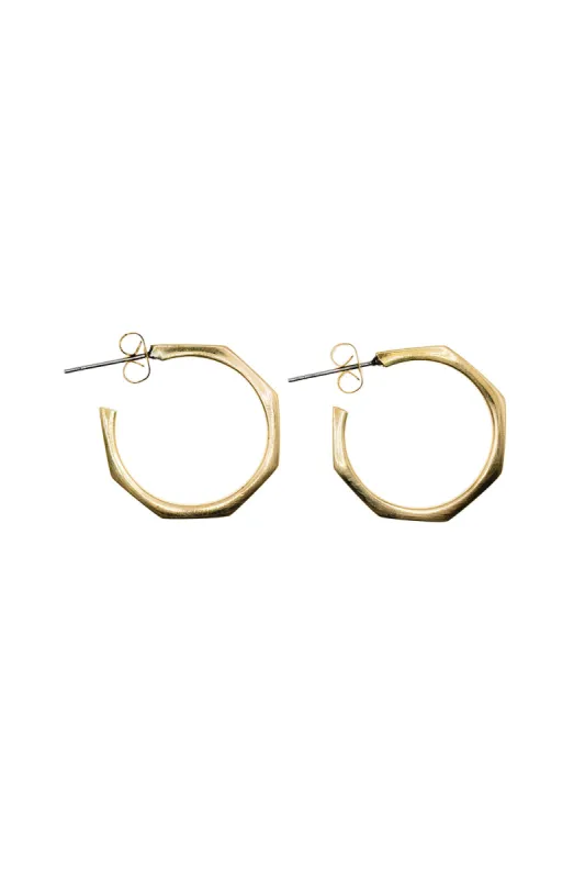 Octagon Mini Hoops made by Abby Alley