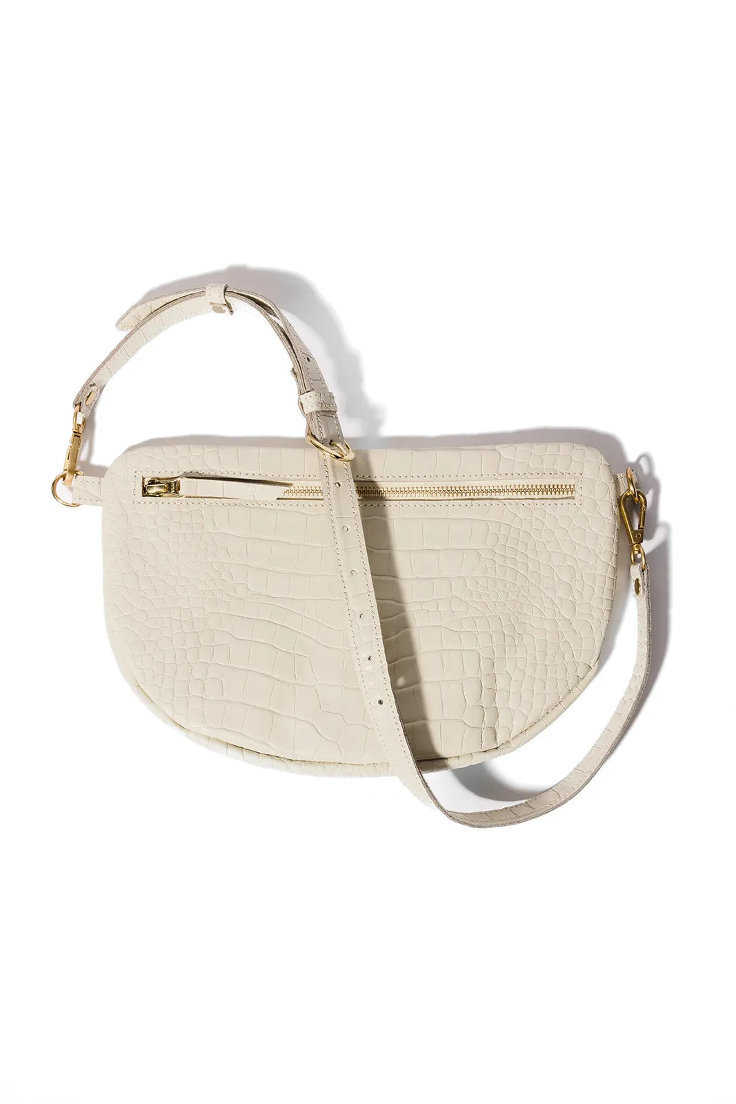 The Big Sling Bag, Ivory Croco sold by Abby Alley product image thumbnail 2