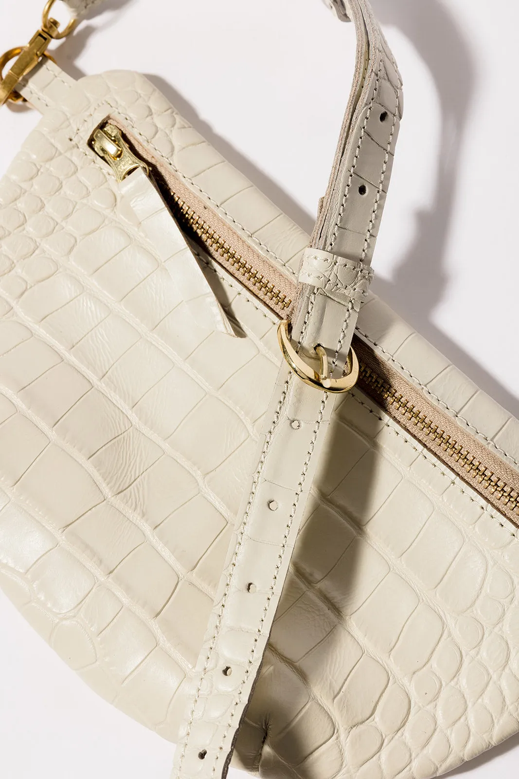Sling Bag, Ivory Croco sold by Abby Alley product image thumbnail 3