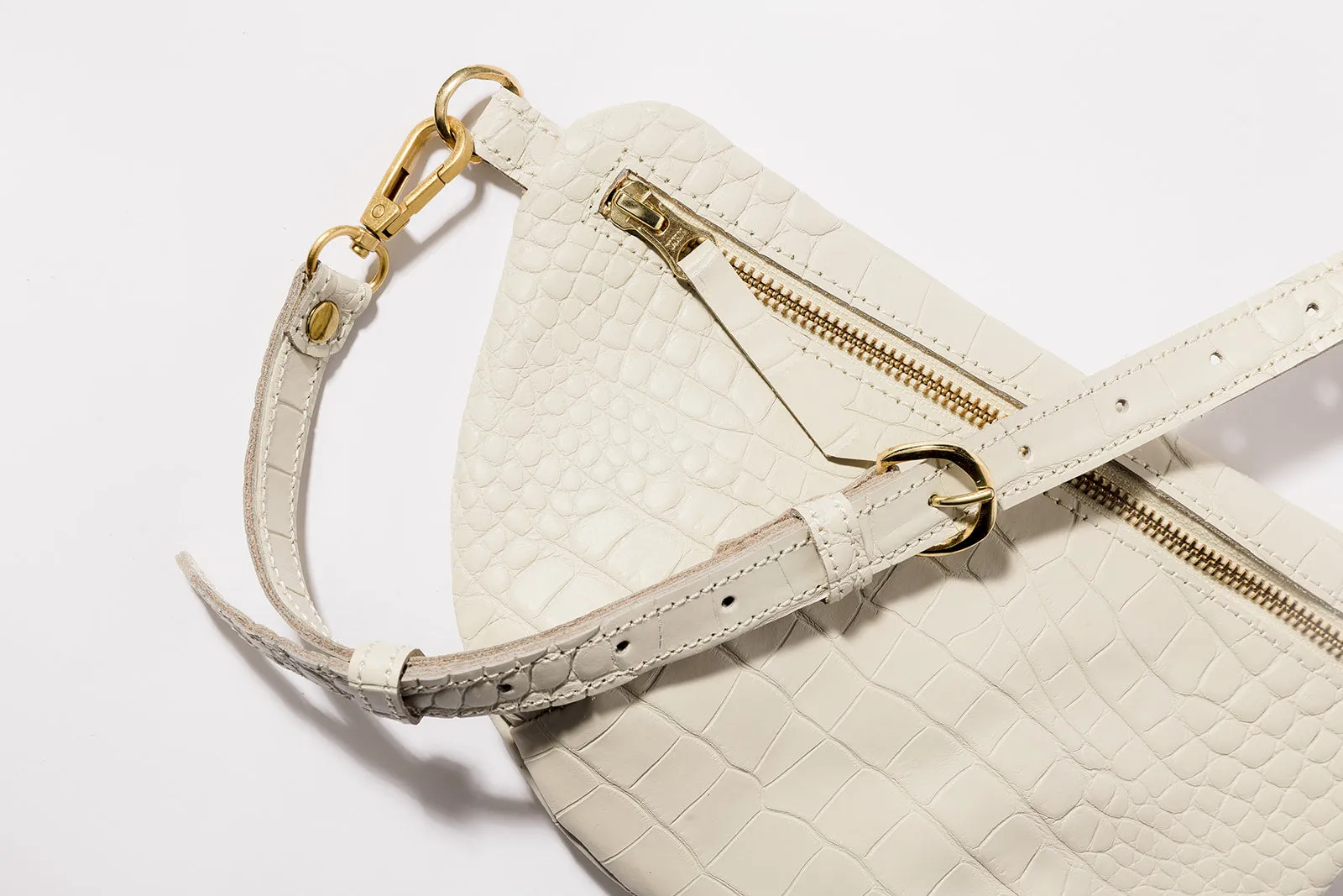 Sling Bag, Ivory Croco sold by Abby Alley product image thumbnail 4