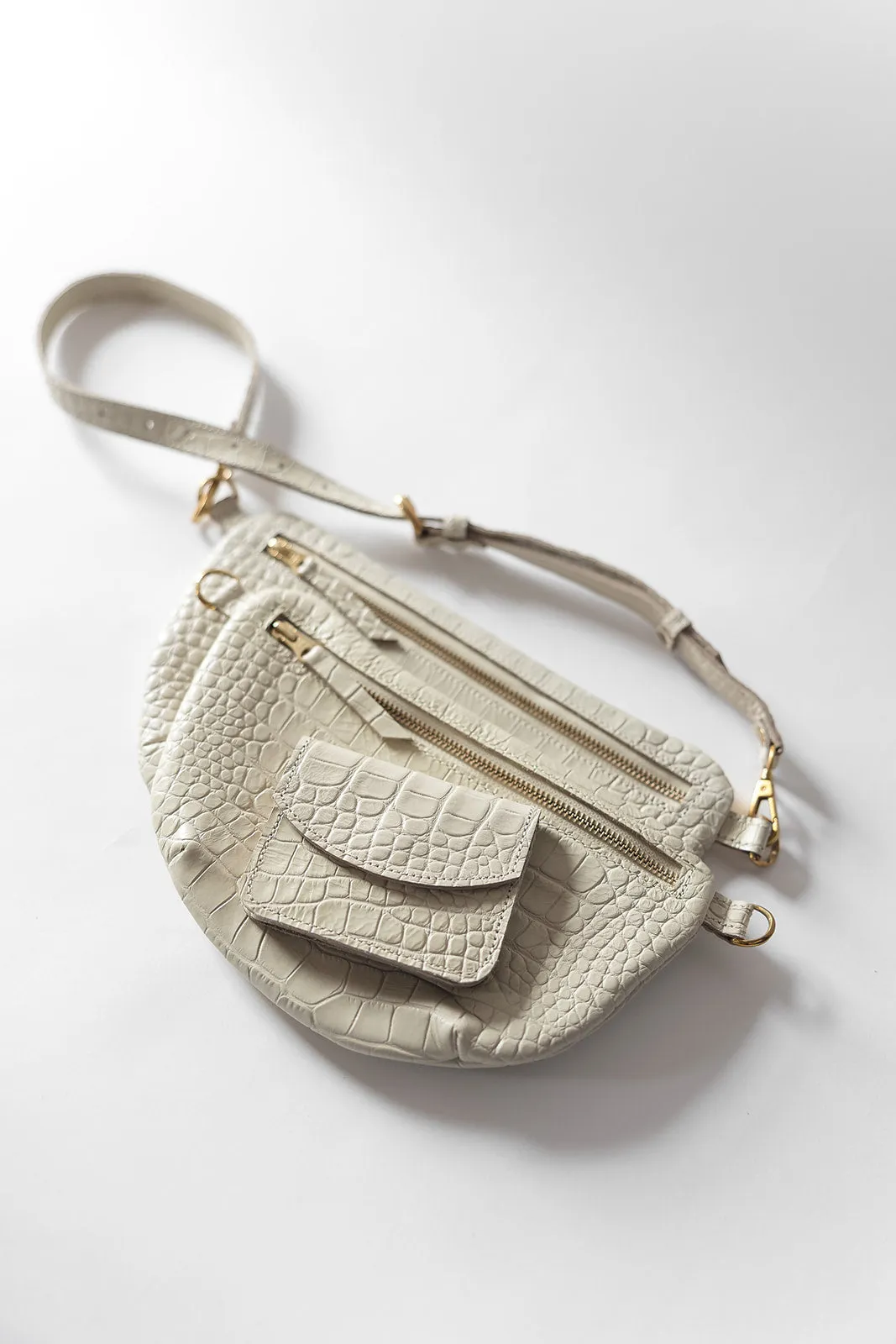 The Midi Sling, Ivory Croco sold by Abby Alley product image thumbnail 4