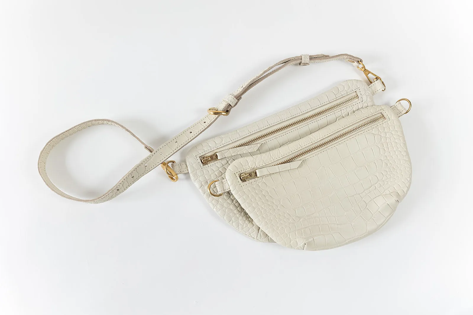 The Midi Sling, Ivory Croco sold by Abby Alley product image thumbnail 3