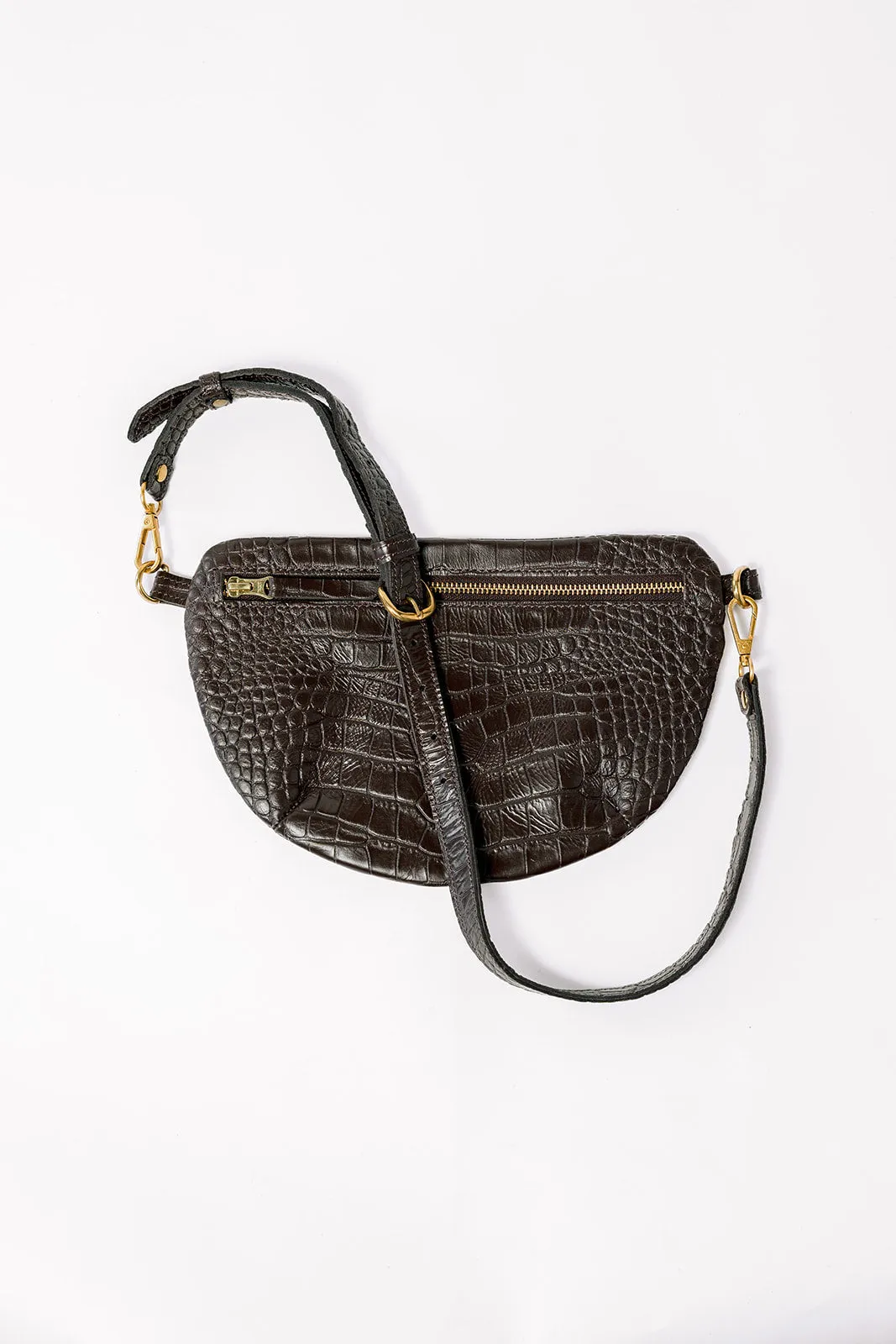 The Midi Sling, Espresso Croco sold by Abby Alley product image thumbnail 2