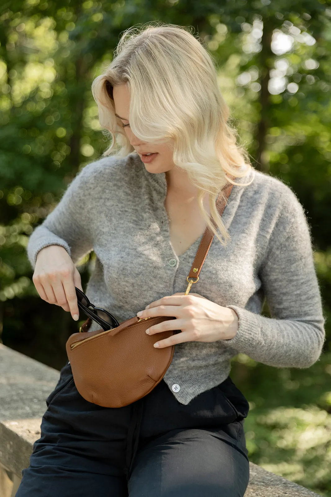 Sling Bag, Cognac sold by Abby Alley product image thumbnail 5