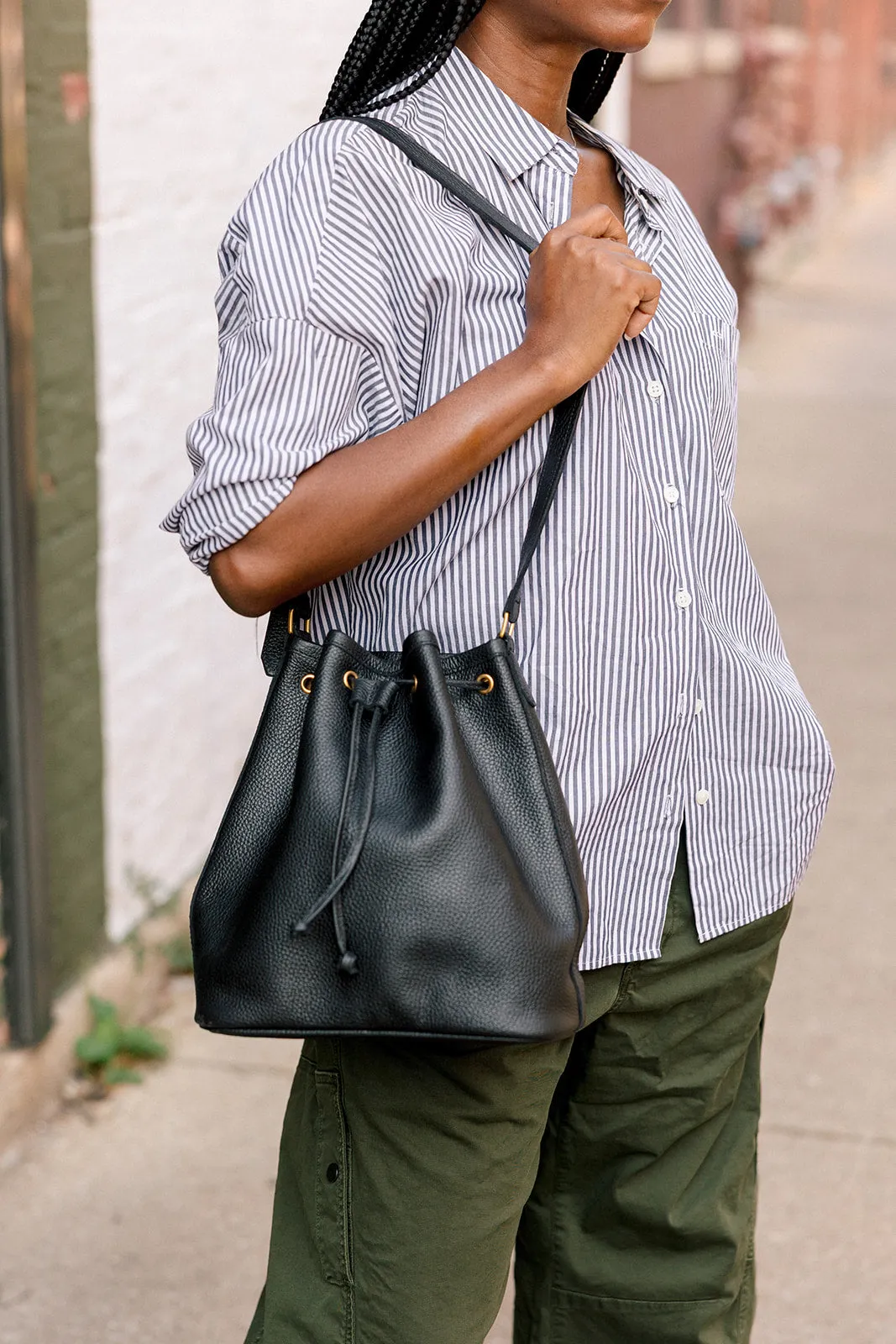 The Everyday Bucket Bag, Black sold by Abby Alley product image thumbnail 3