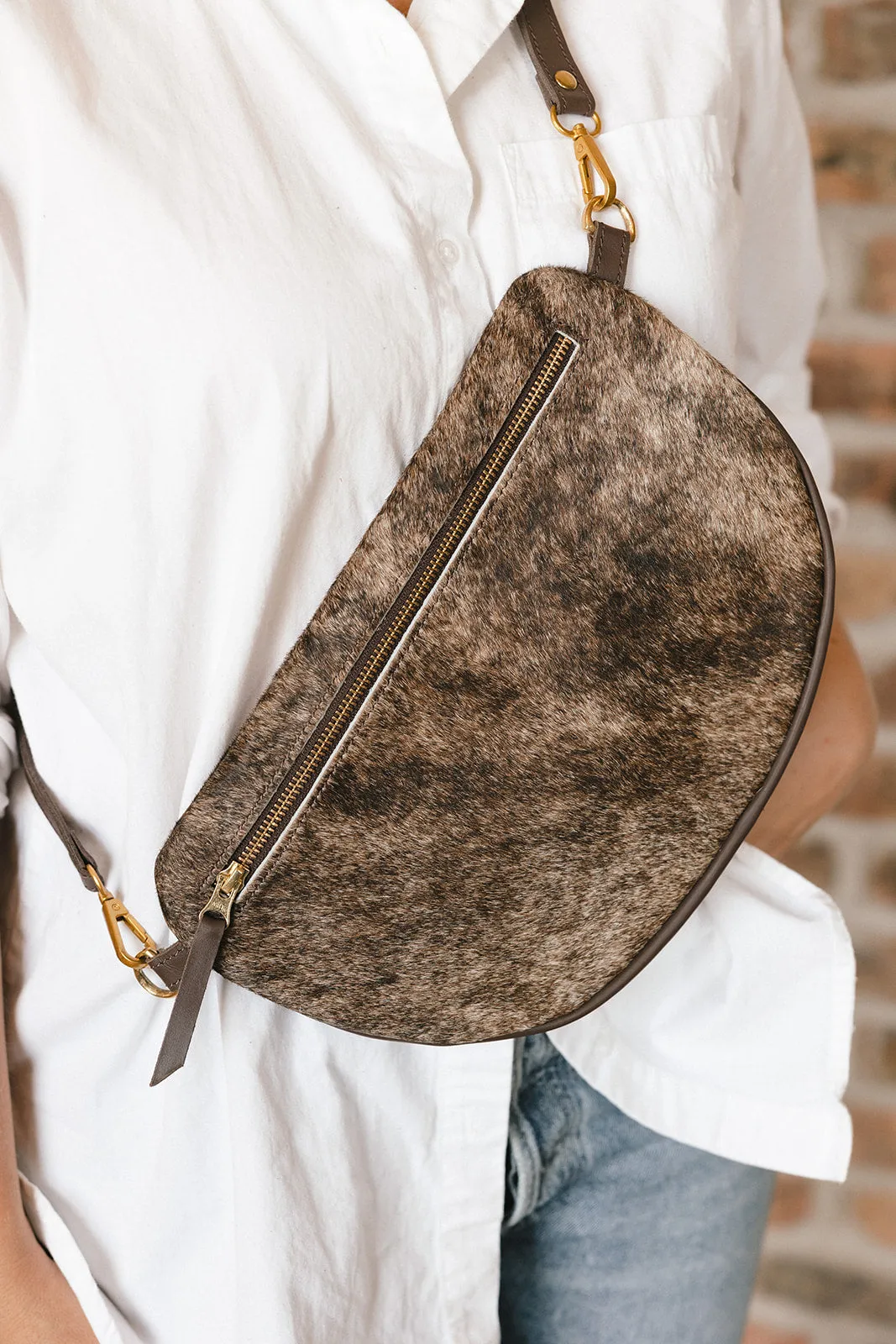 Cow Hair 19: The Big Sling, Mocha sold by Abby Alley product image thumbnail 2