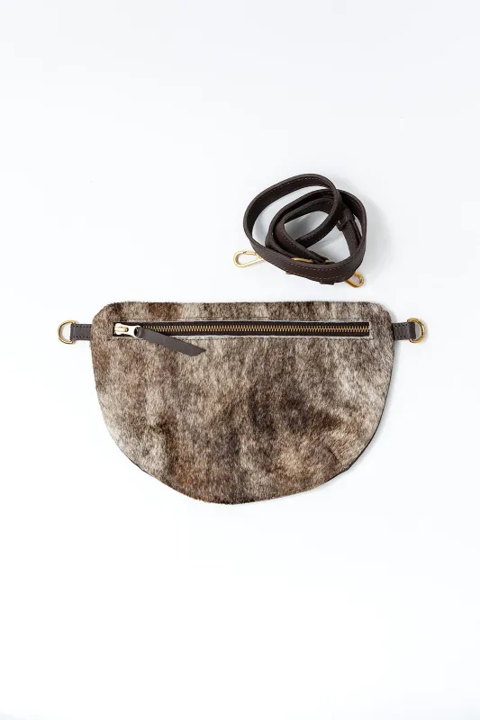 Cow Hair 18: Midi Sling, Mocha sold by Abby Alley