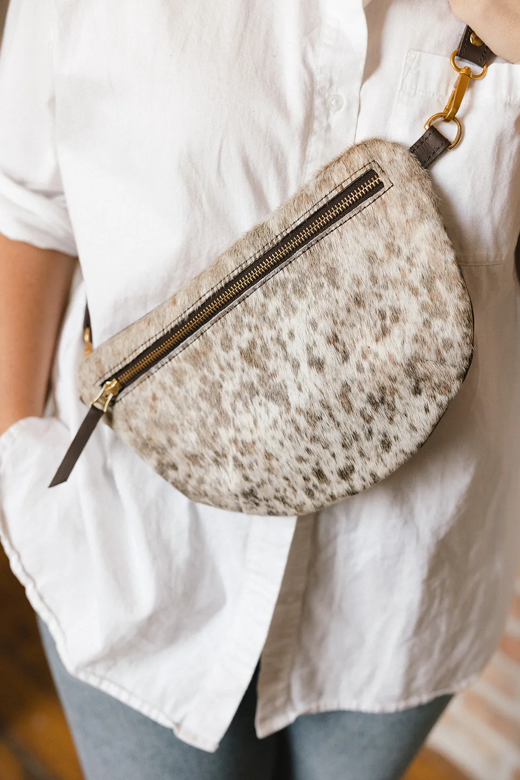 Cow Hair 17: Midi Sling, Mocha sold by Abby Alley product image thumbnail 2