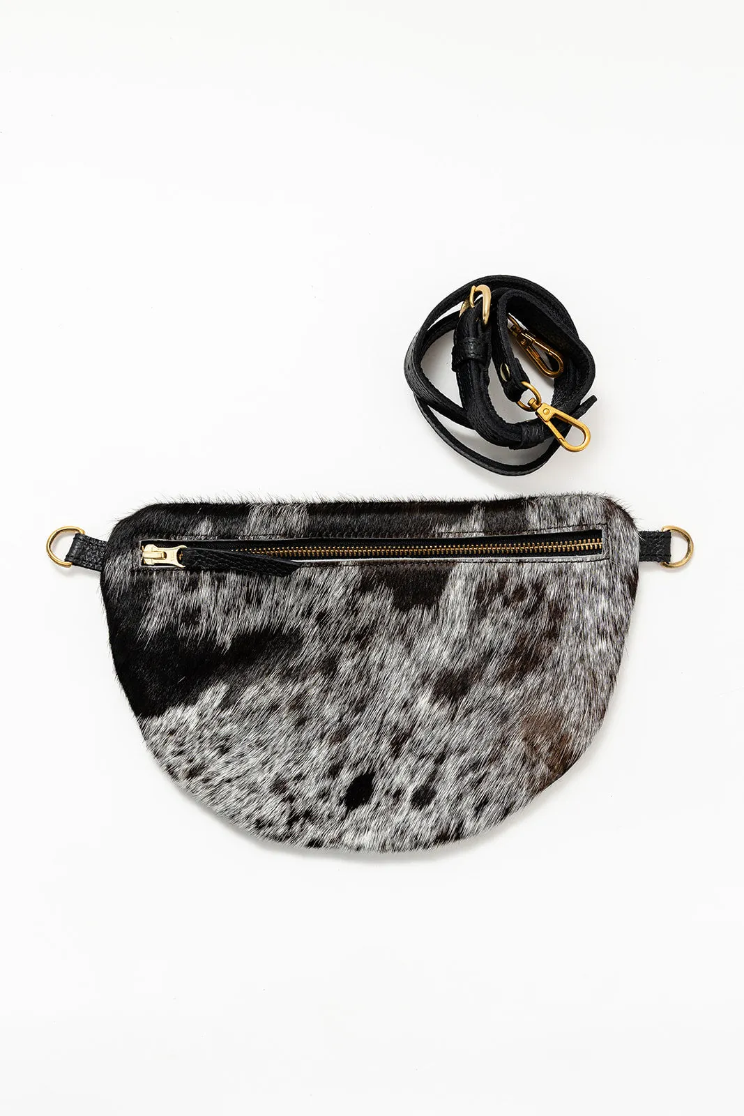 Cow Hair 8: Midi Sling, Pebbled Black sold by Abby Alley