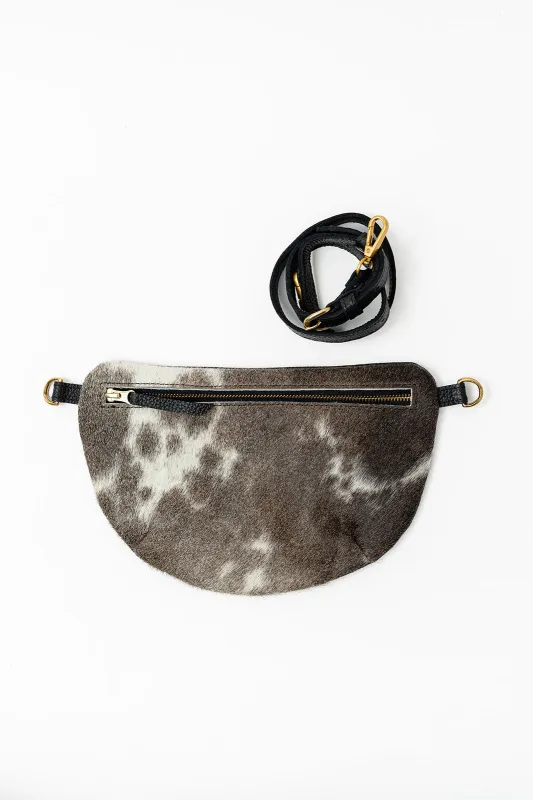 Cow Hair 9: Midi Sling, Pebbled Black sold by Abby Alley
