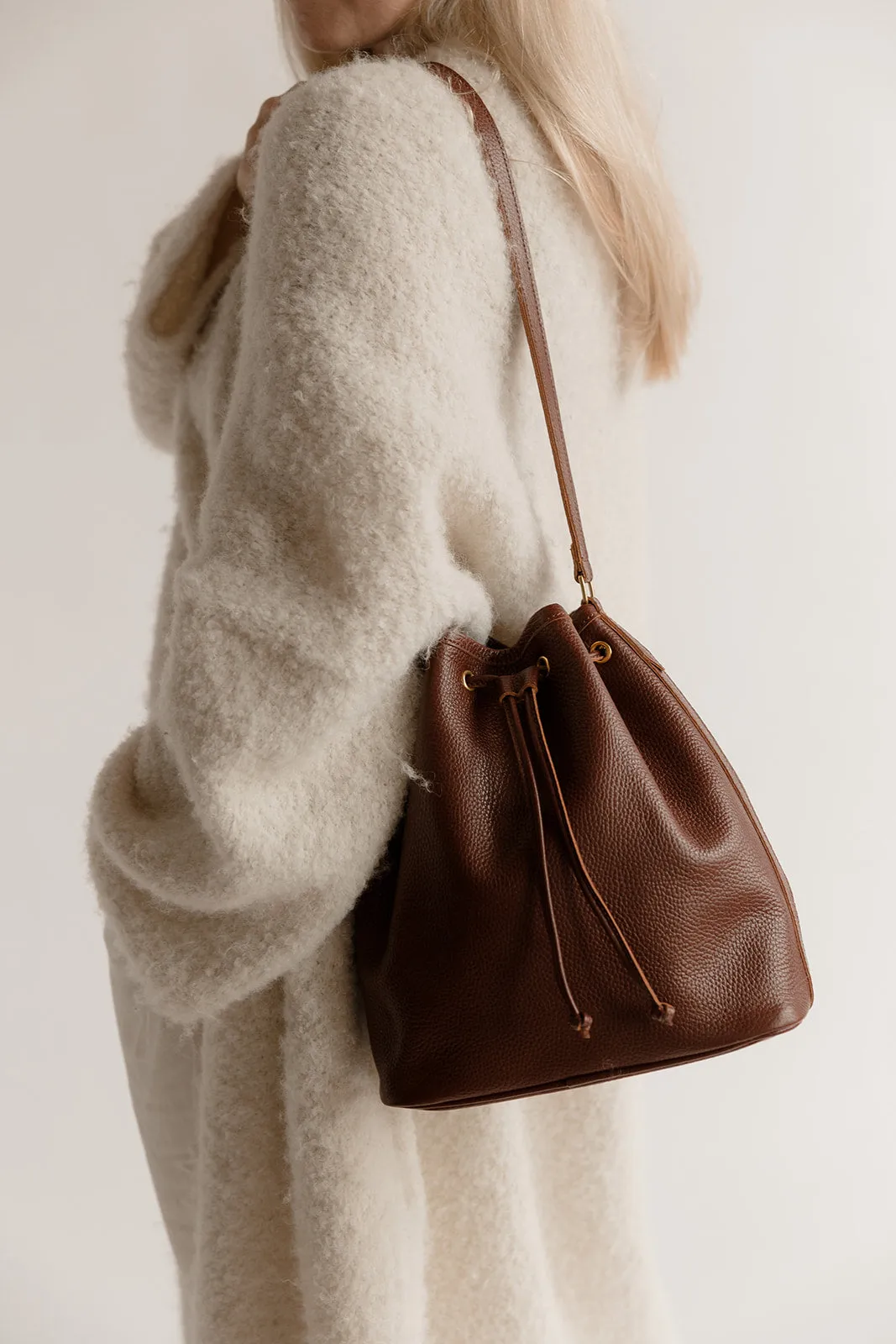 The Everyday Bucket Bag, Bordeaux sold by Abby Alley product image thumbnail 3