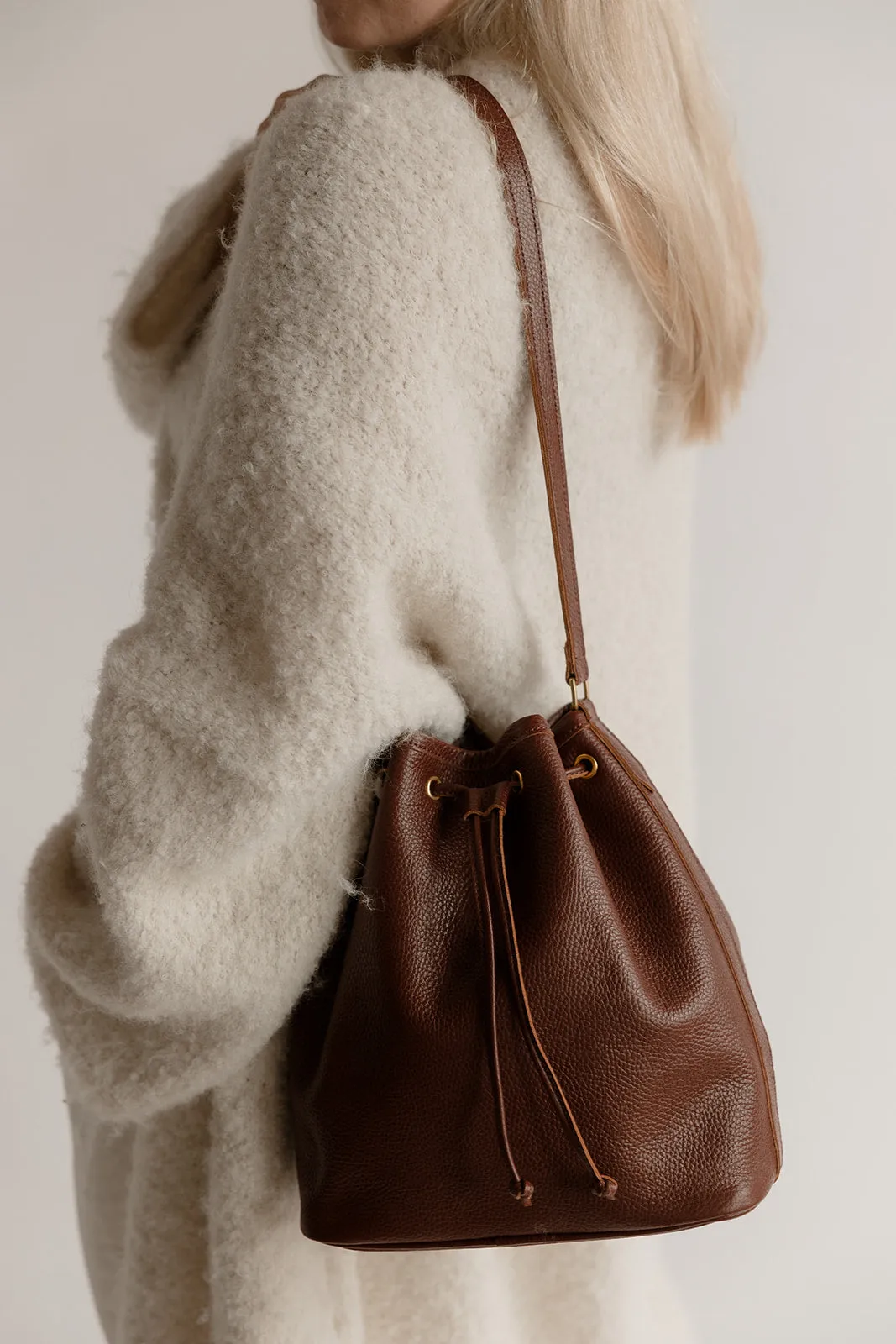 The Everyday Bucket Bag, Bordeaux sold by Abby Alley product image thumbnail 4