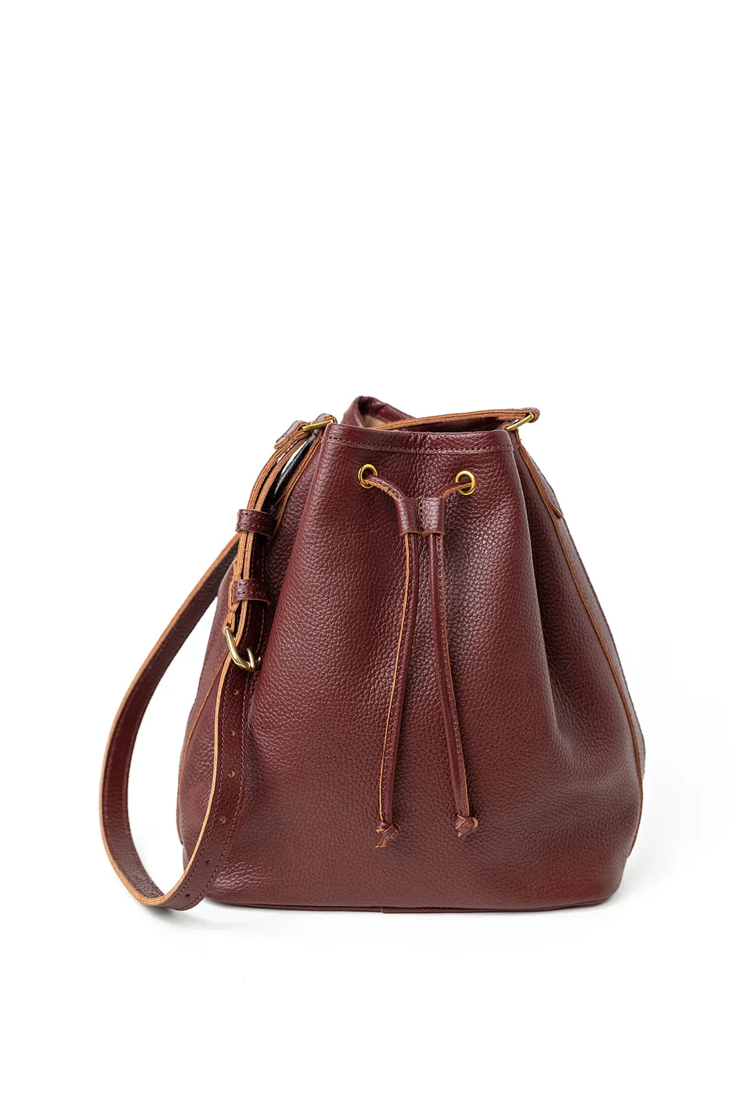 The Everyday Bucket Bag, Bordeaux sold by Abby Alley product image thumbnail 2