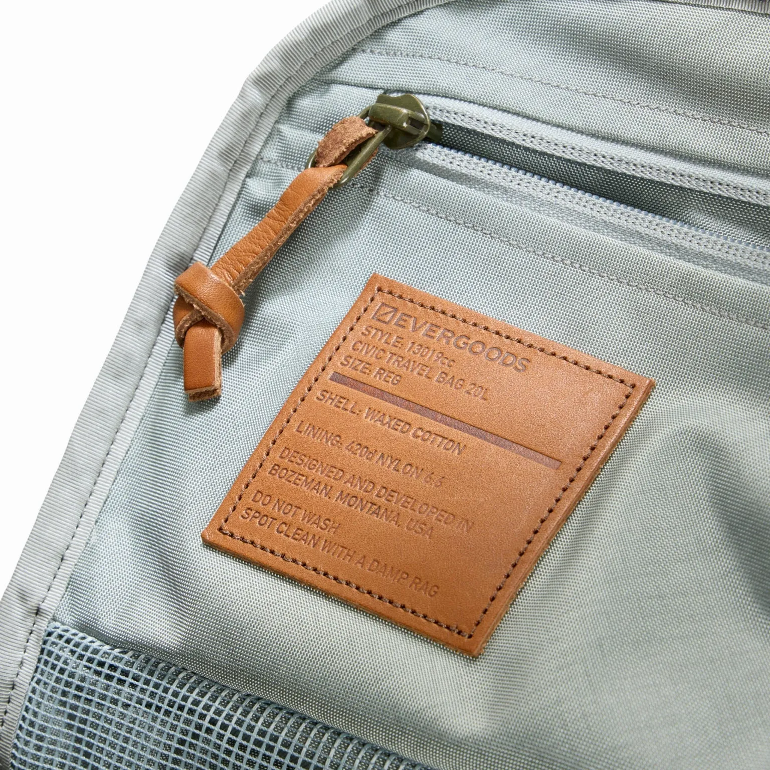 CIVIC Travel Bag 20L - Waxed Canvas sold by Evergoods product image thumbnail 5