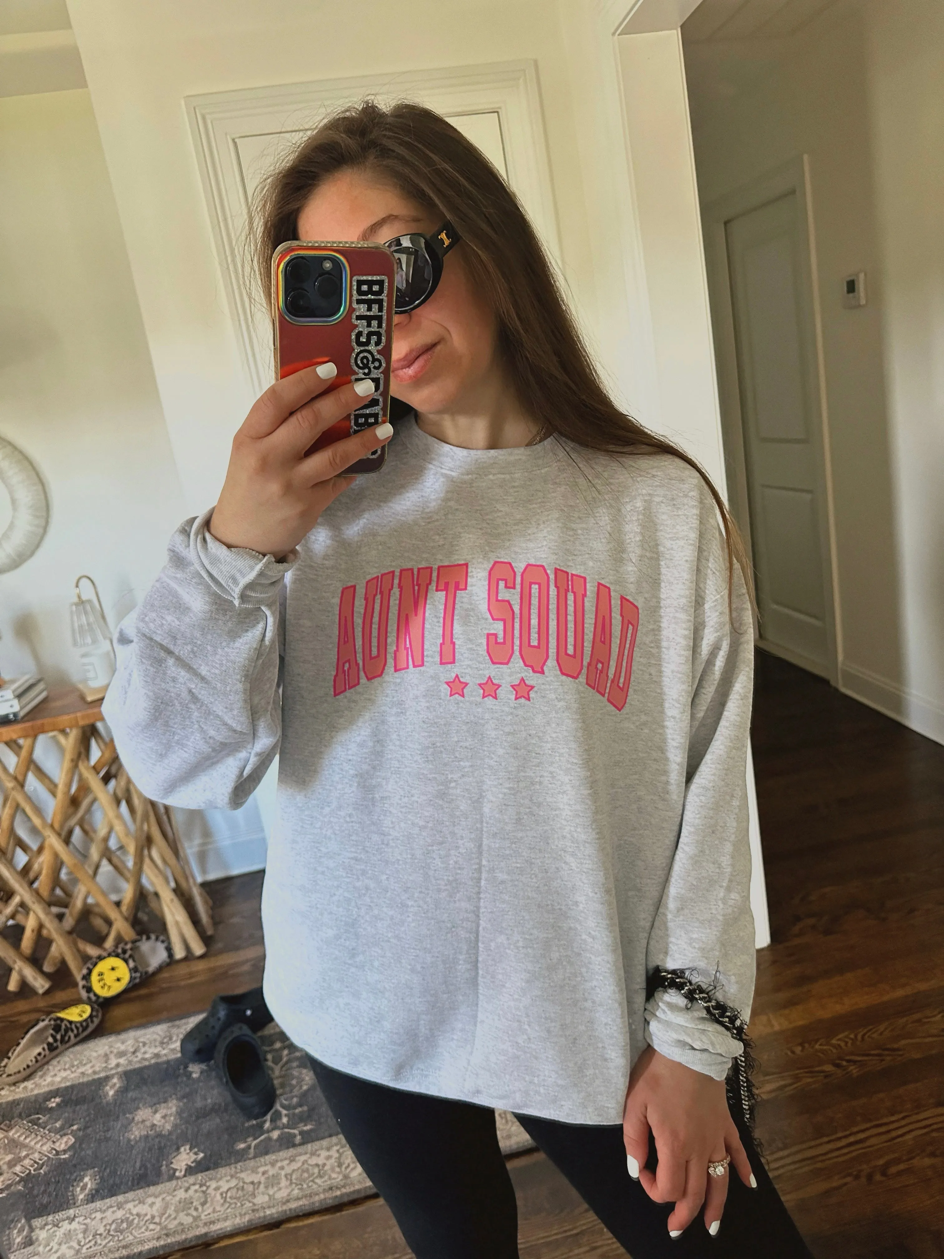 AUNT SQUAD ♡ printed sweatshirt sold by BFFS & BABES product image thumbnail 2
