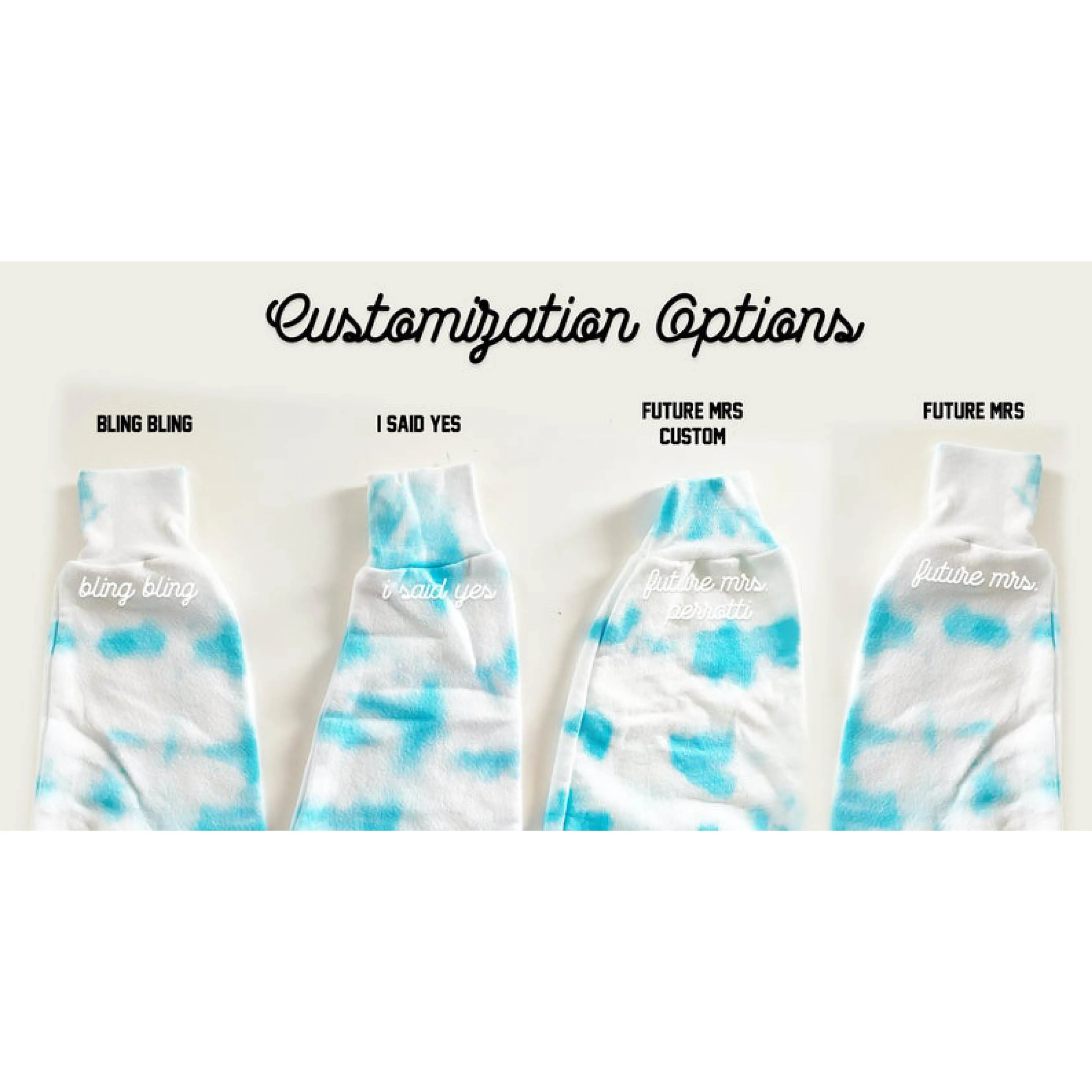 TURQUOISE SWIRL ENGAGED AF ♡ custom cuff sweatshirt sold by BFFS & BABES product image thumbnail 5