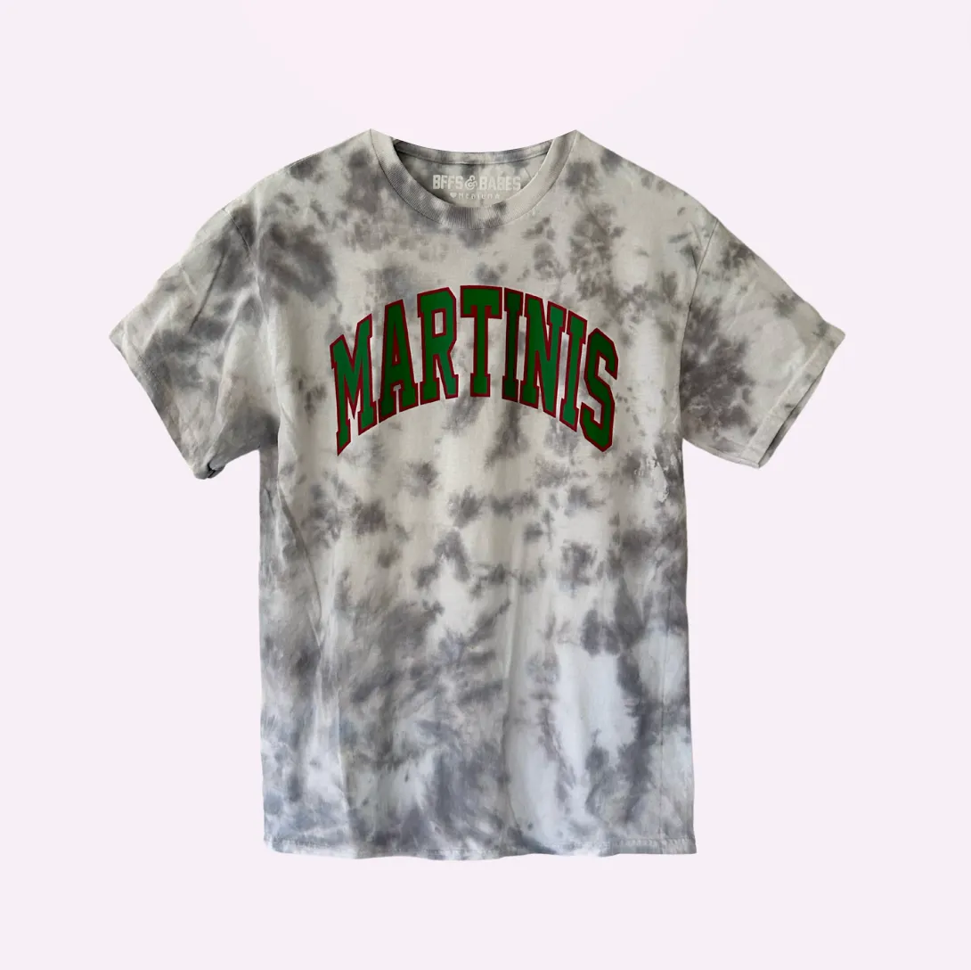 MARTINIS TEE ♡ tie-dye printed tee sold by BFFS & BABES