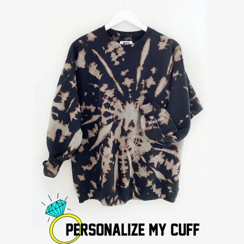 FLIP IT ENGAGED AF ♡ custom cuff sweatshirt sold by BFFS & BABES