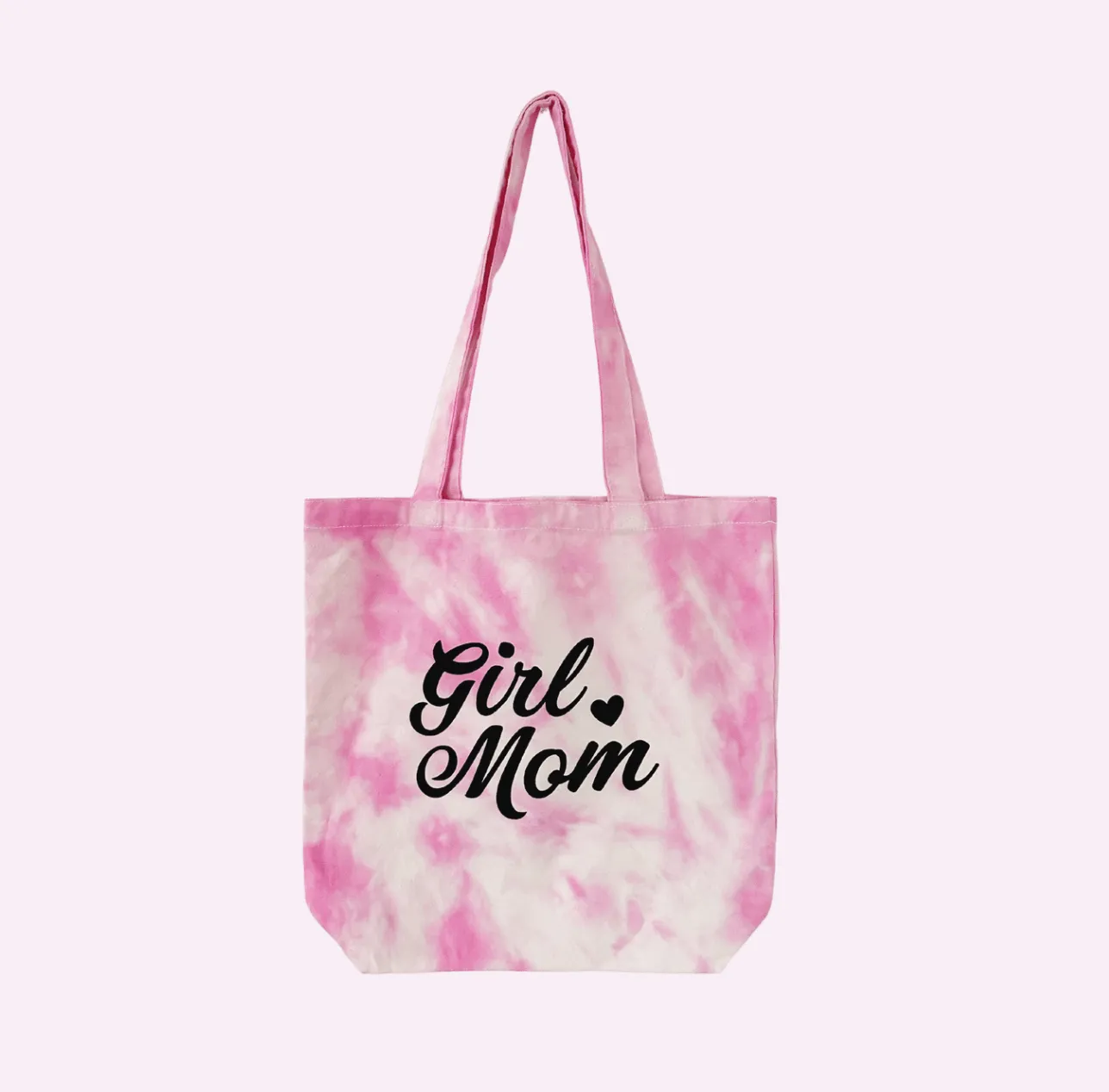 GIRL MOM TOTE ♡ tie-dye tote bag with girl mom print sold by BFFS & BABES