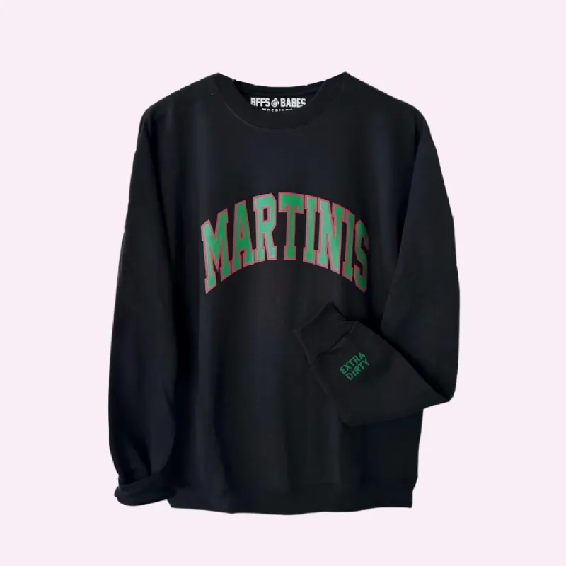 MARTINIS ♡ sweatshirt with customizable cuff sold by BFFS & BABES